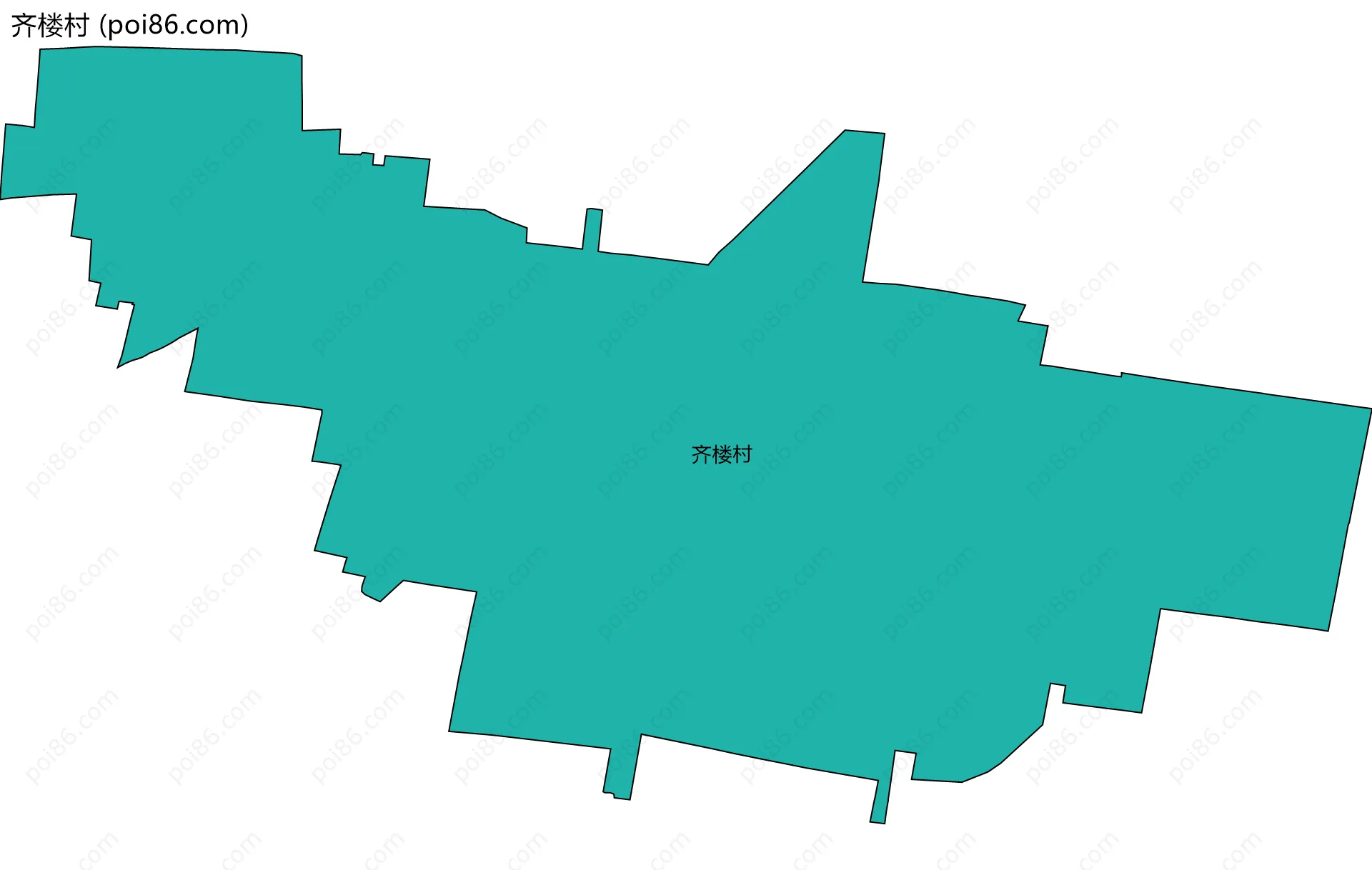 齐楼村边界地图