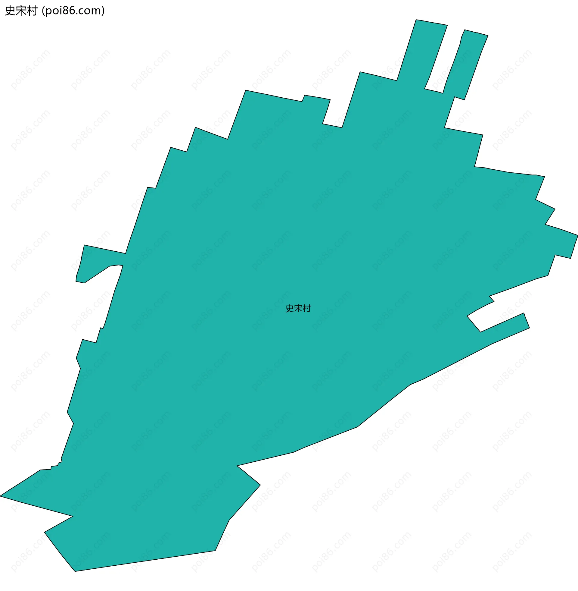 史宋村边界地图
