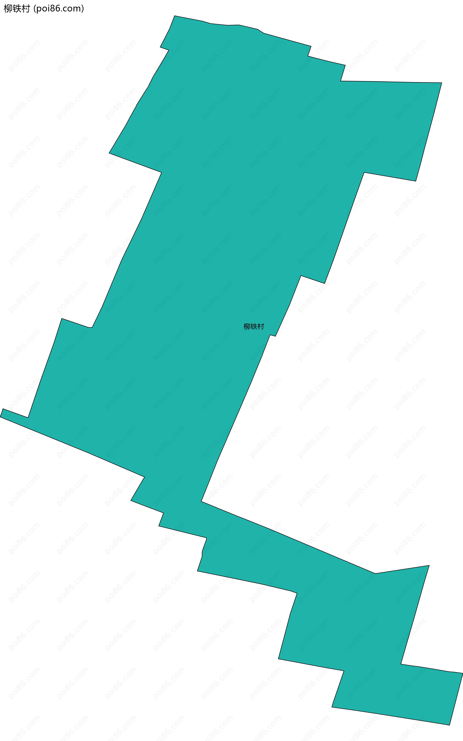 柳铁村边界地图