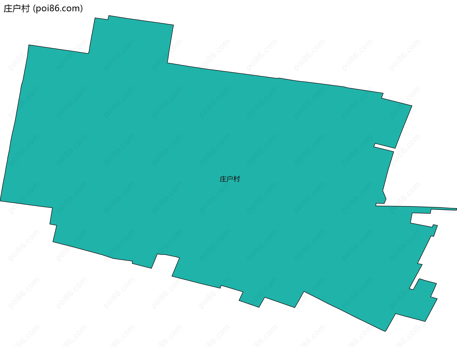 庄户村边界地图