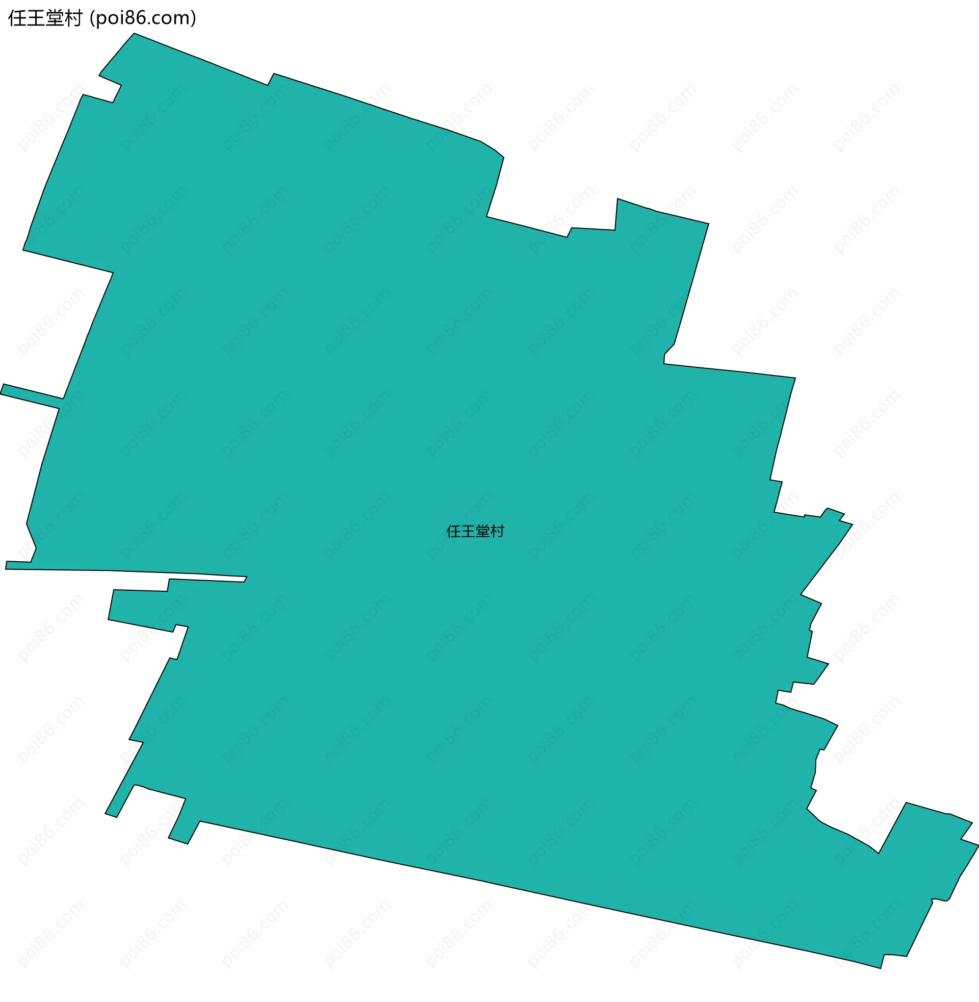 任王堂村边界地图