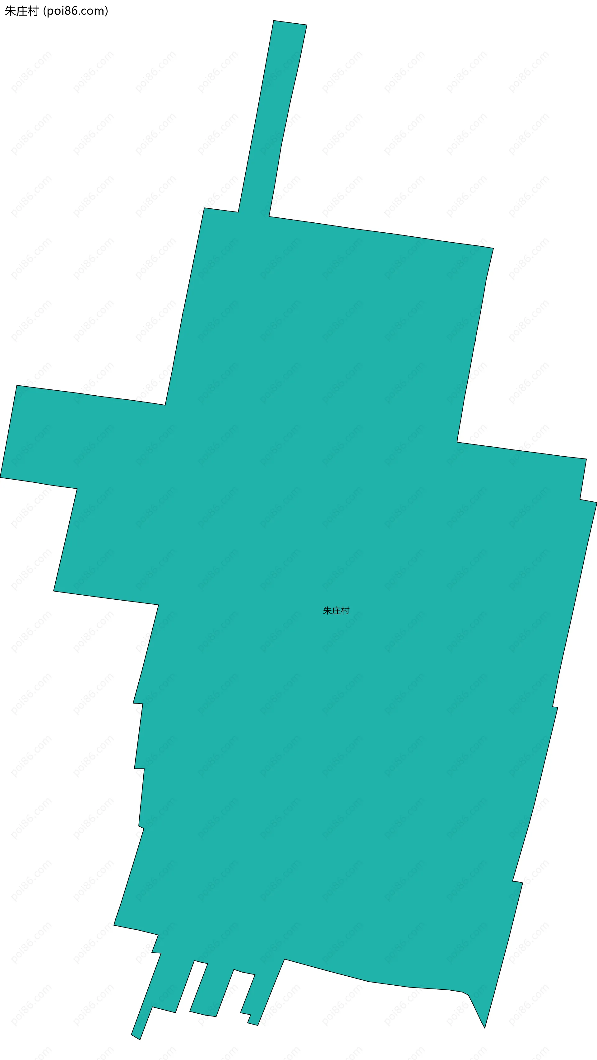 朱庄村边界地图