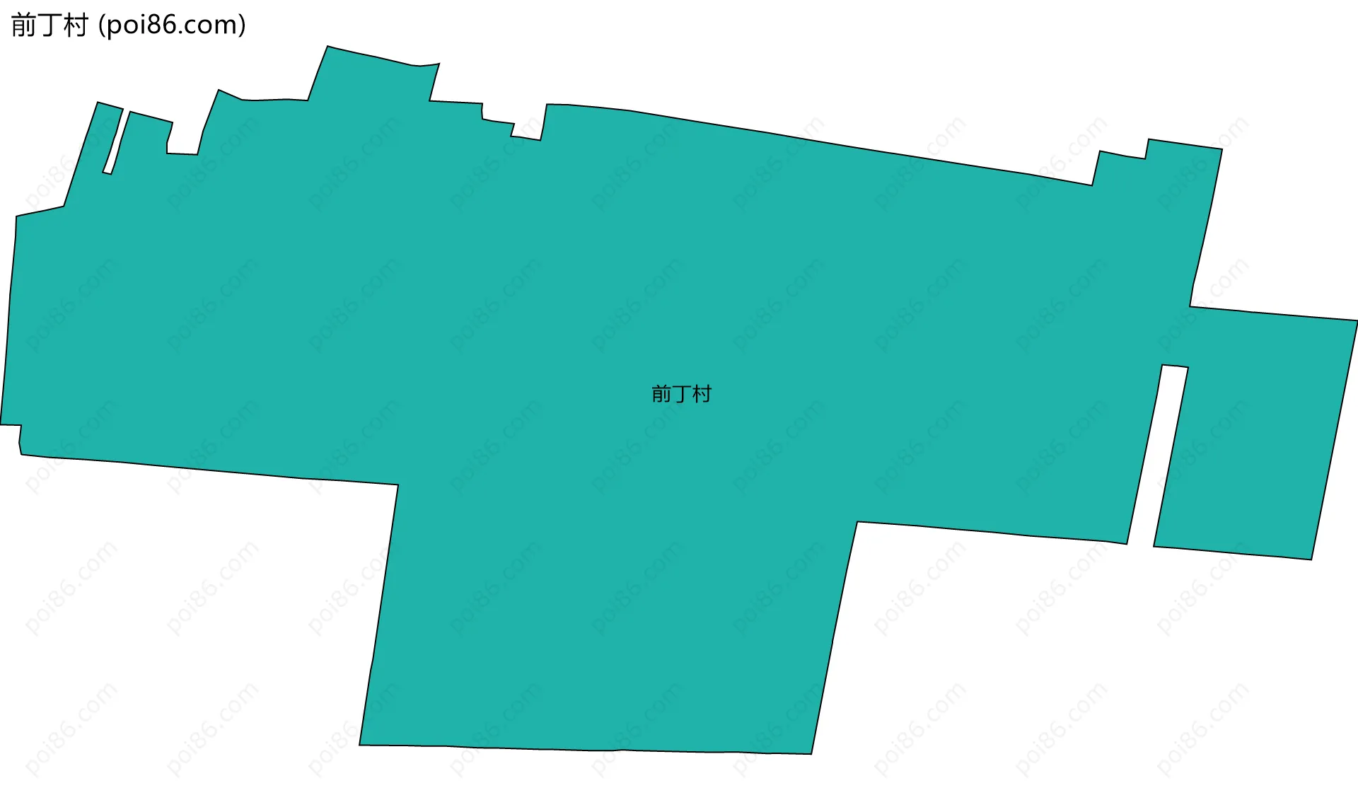 前丁村边界地图