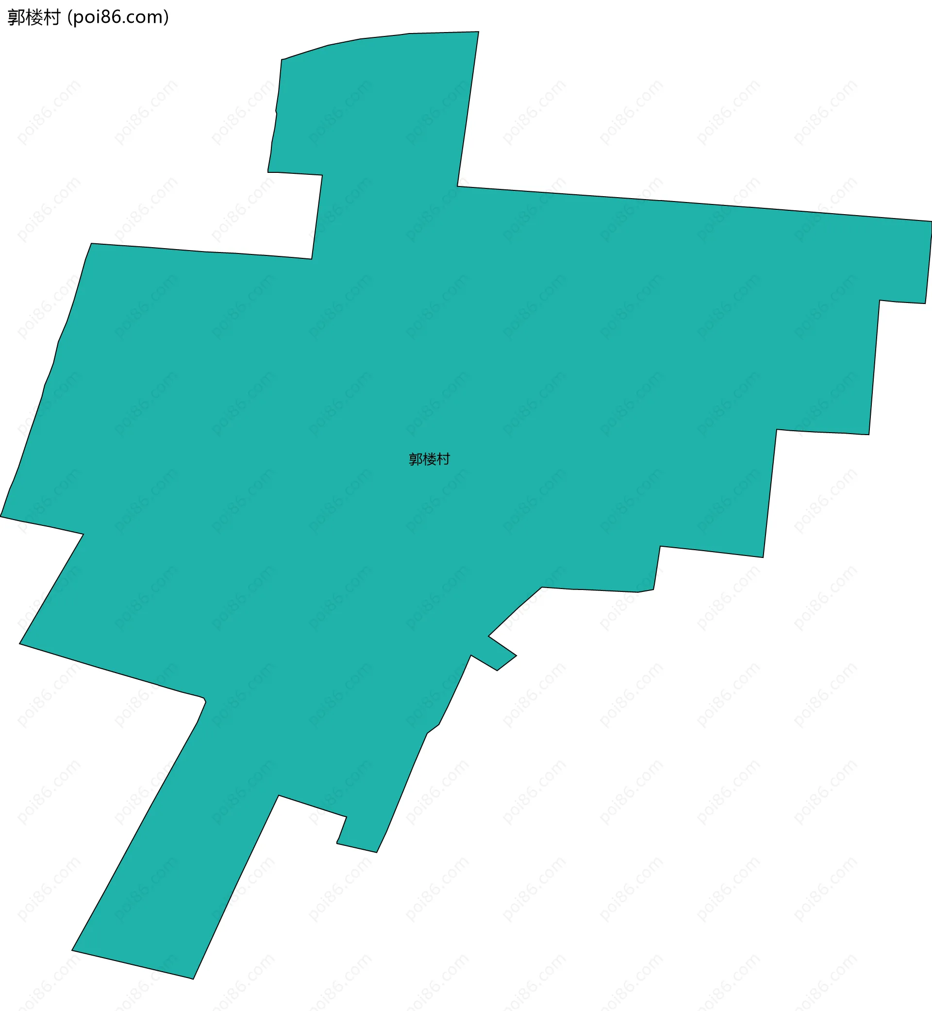 郭楼村边界地图