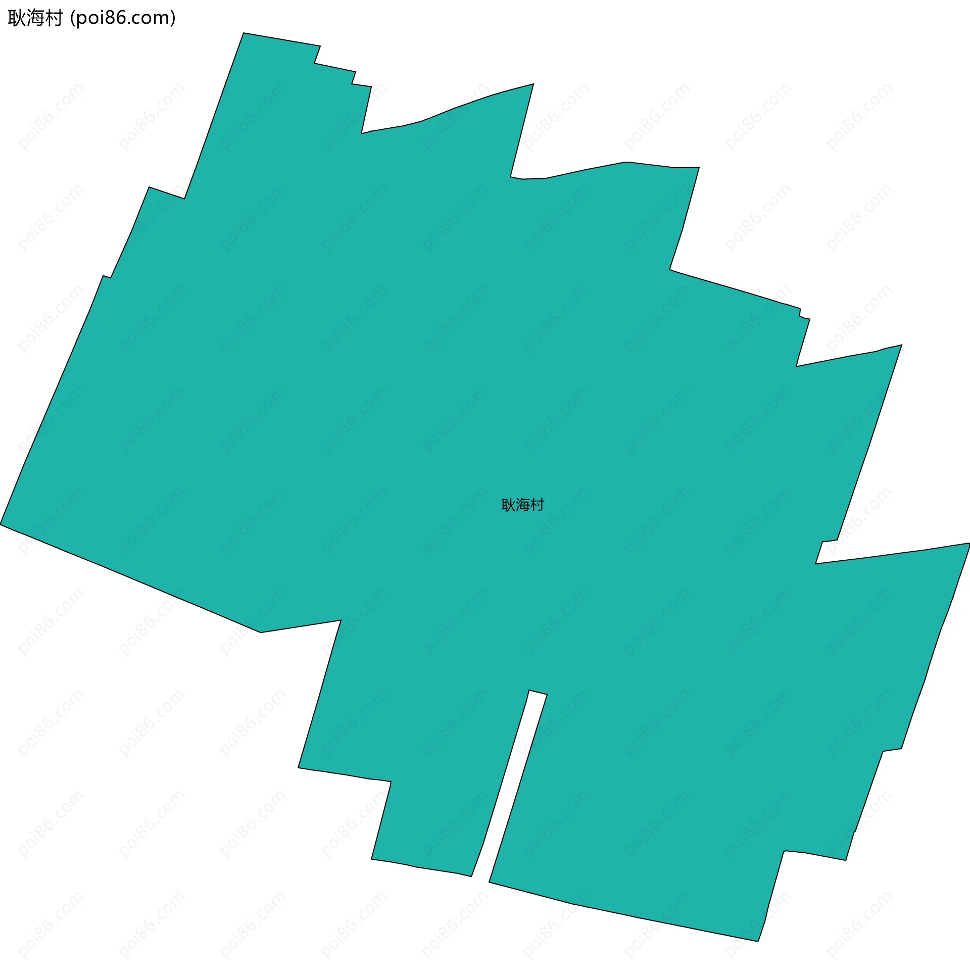 耿海村边界地图