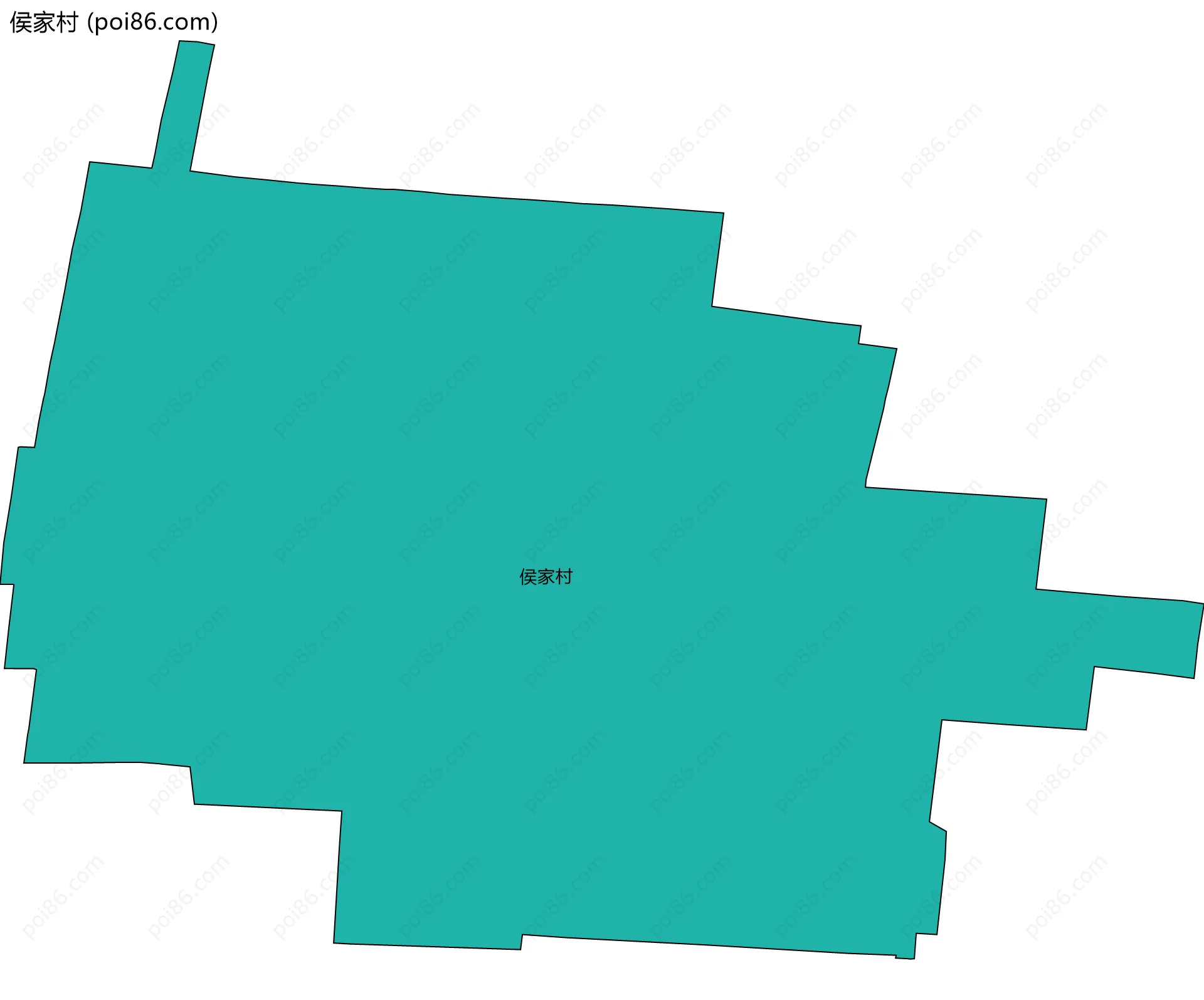 侯家村边界地图