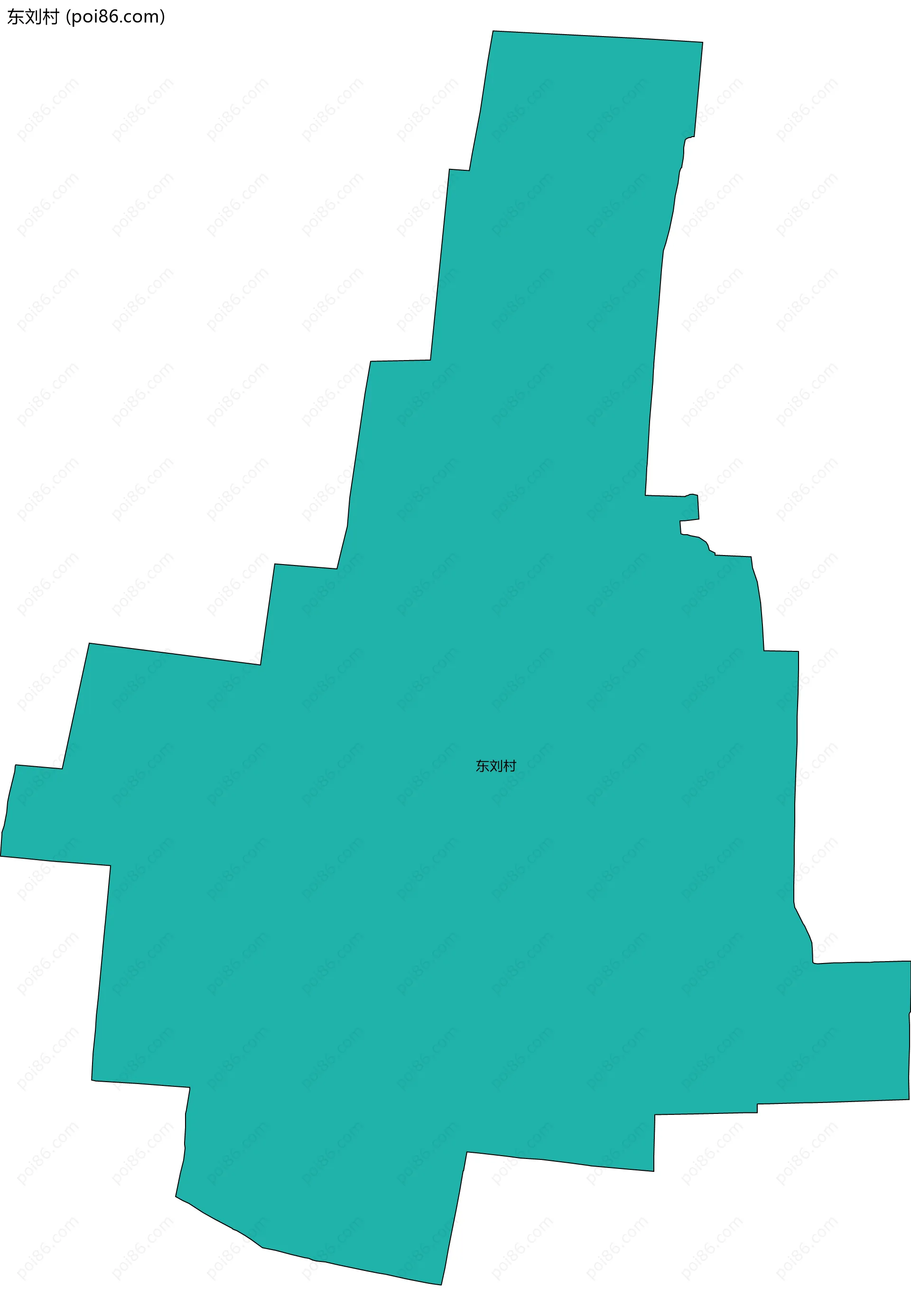 东刘村边界地图