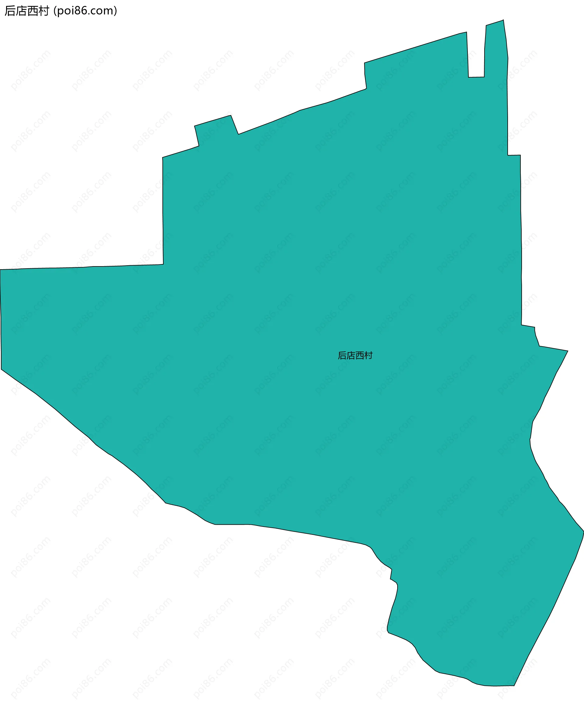 后店西村边界地图