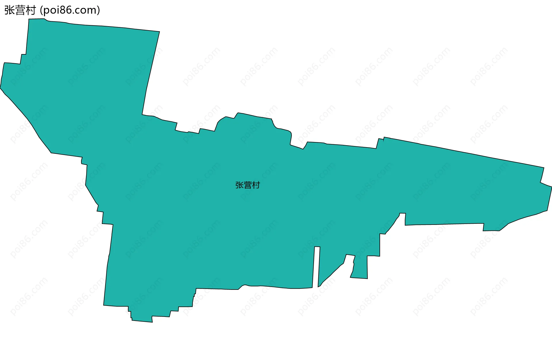 张营村边界地图