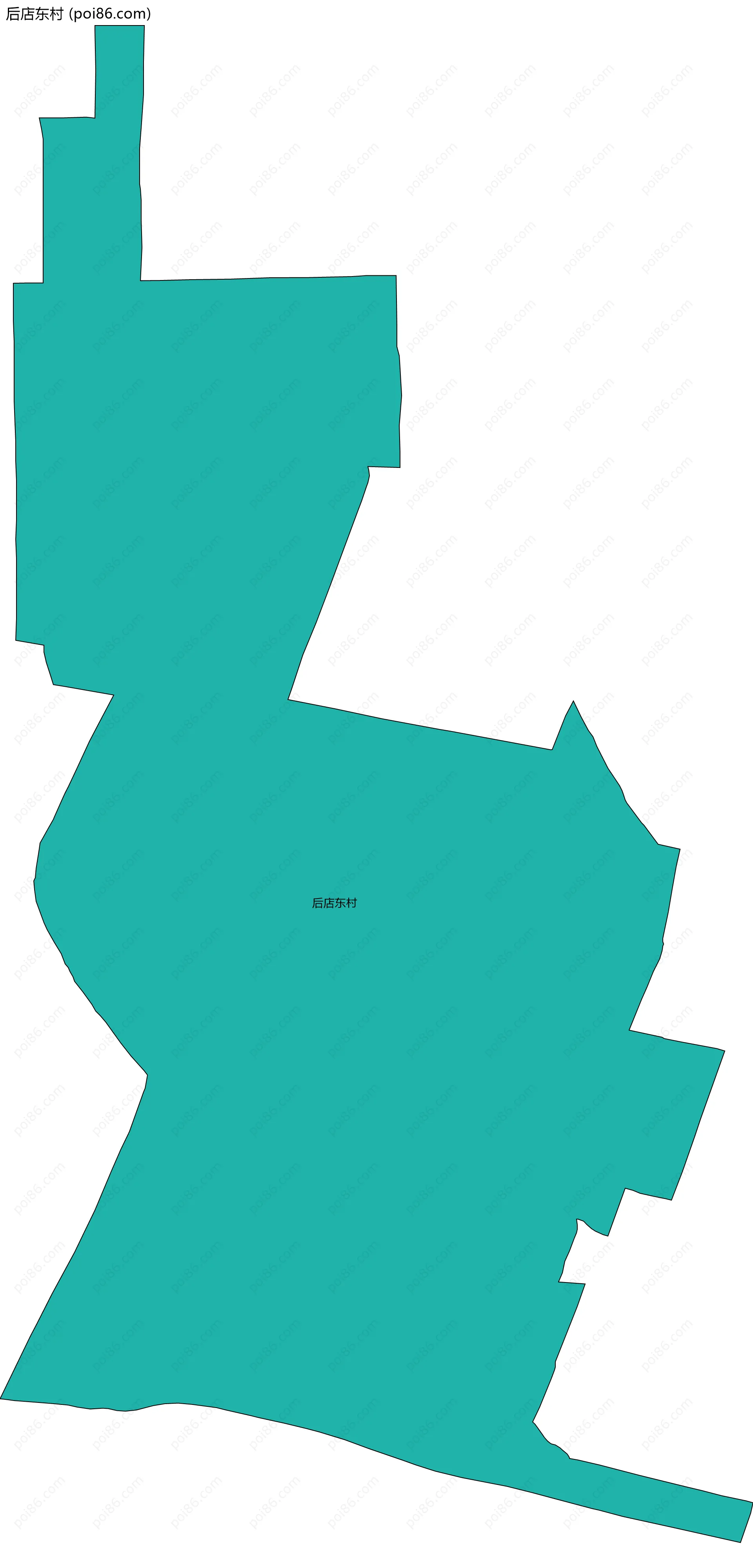 后店东村边界地图