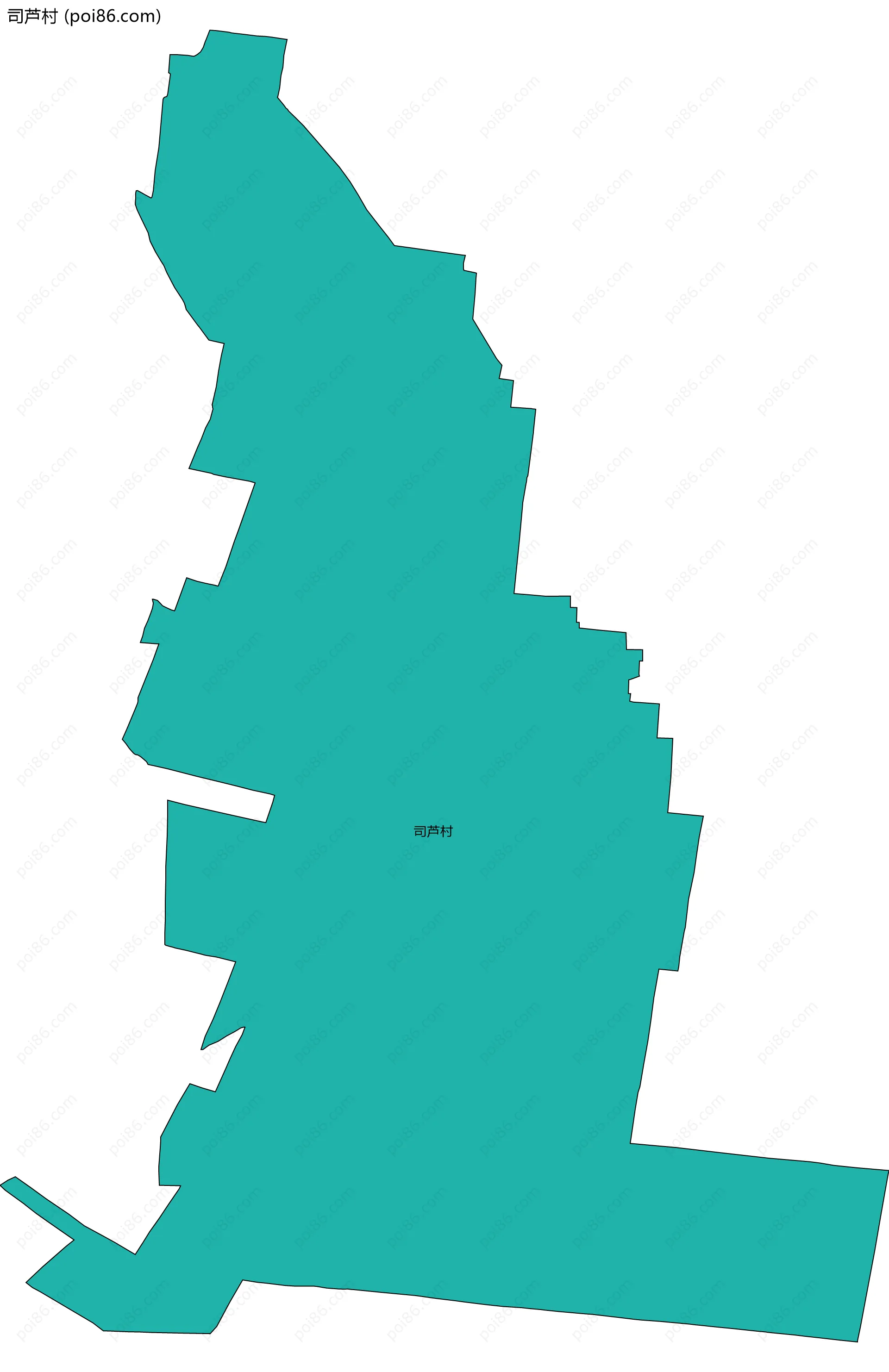 司芦村边界地图