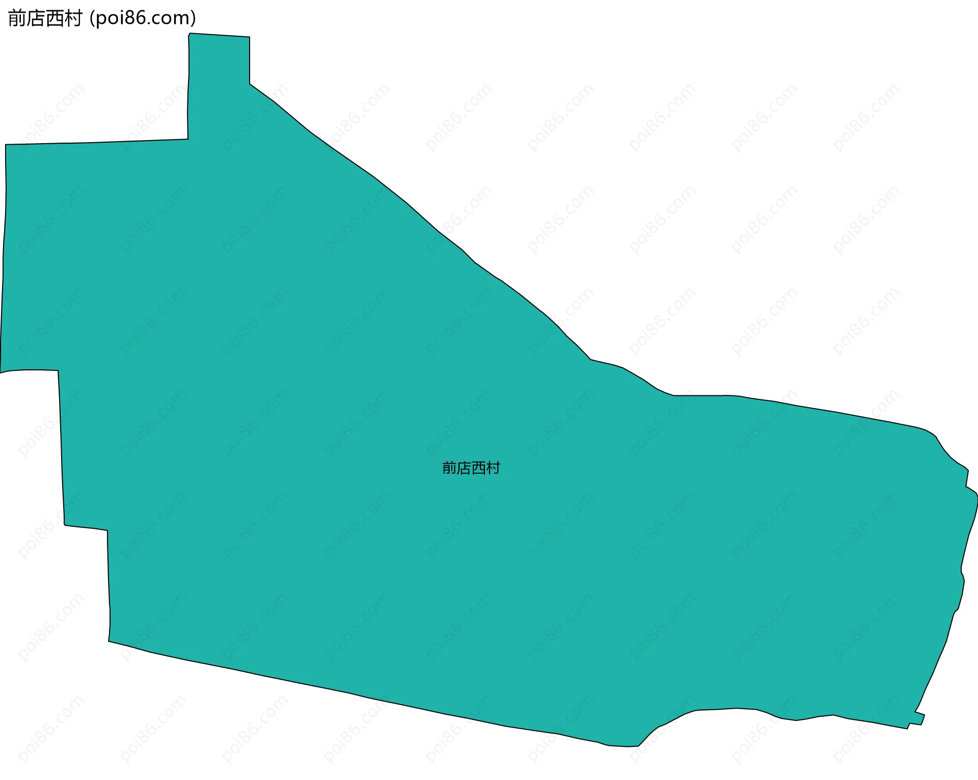 前店西村边界地图