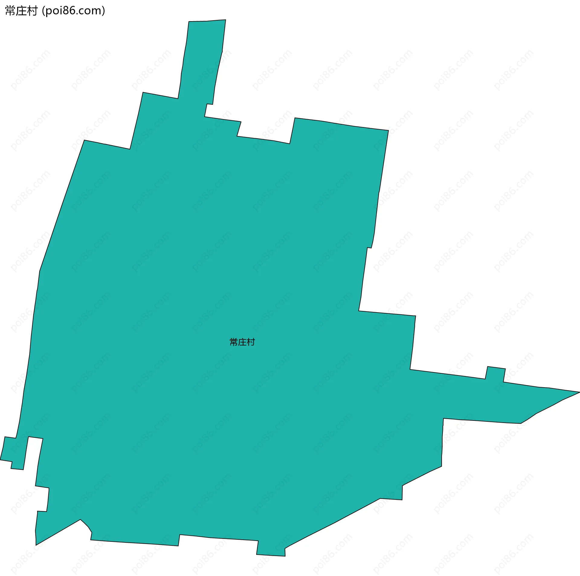 常庄村边界地图