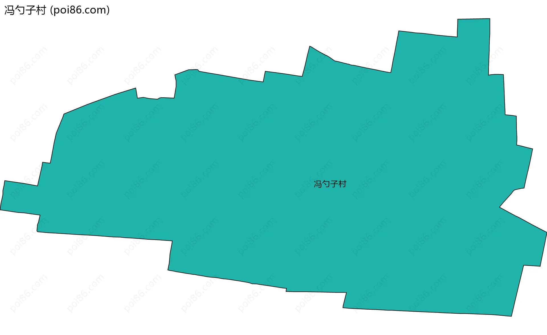 冯勺子村边界地图