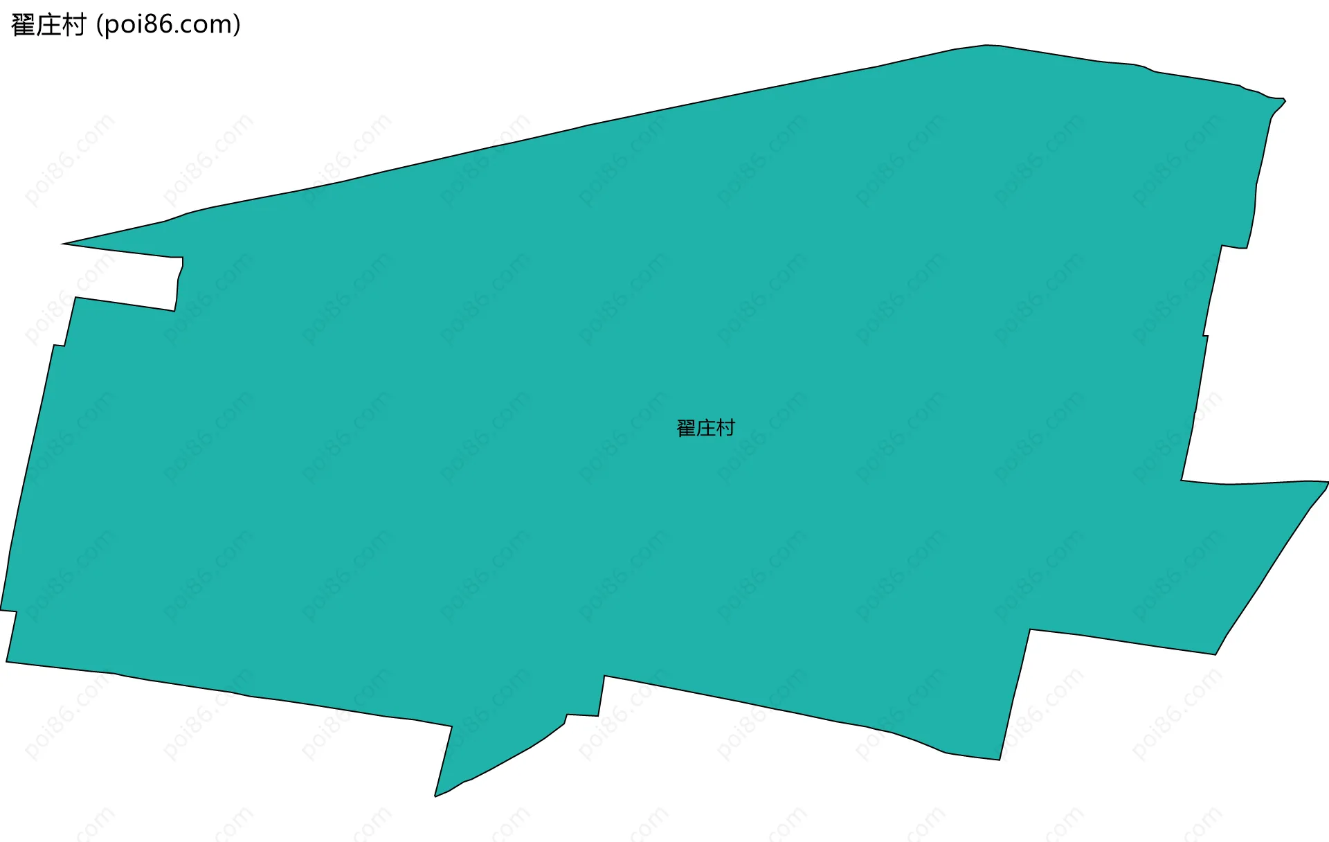 翟庄村边界地图