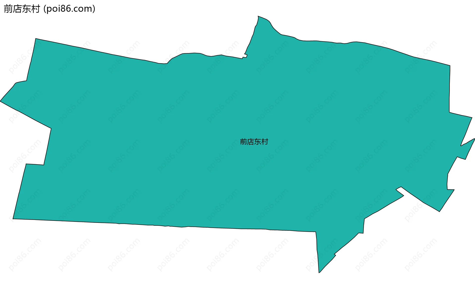 前店东村边界地图