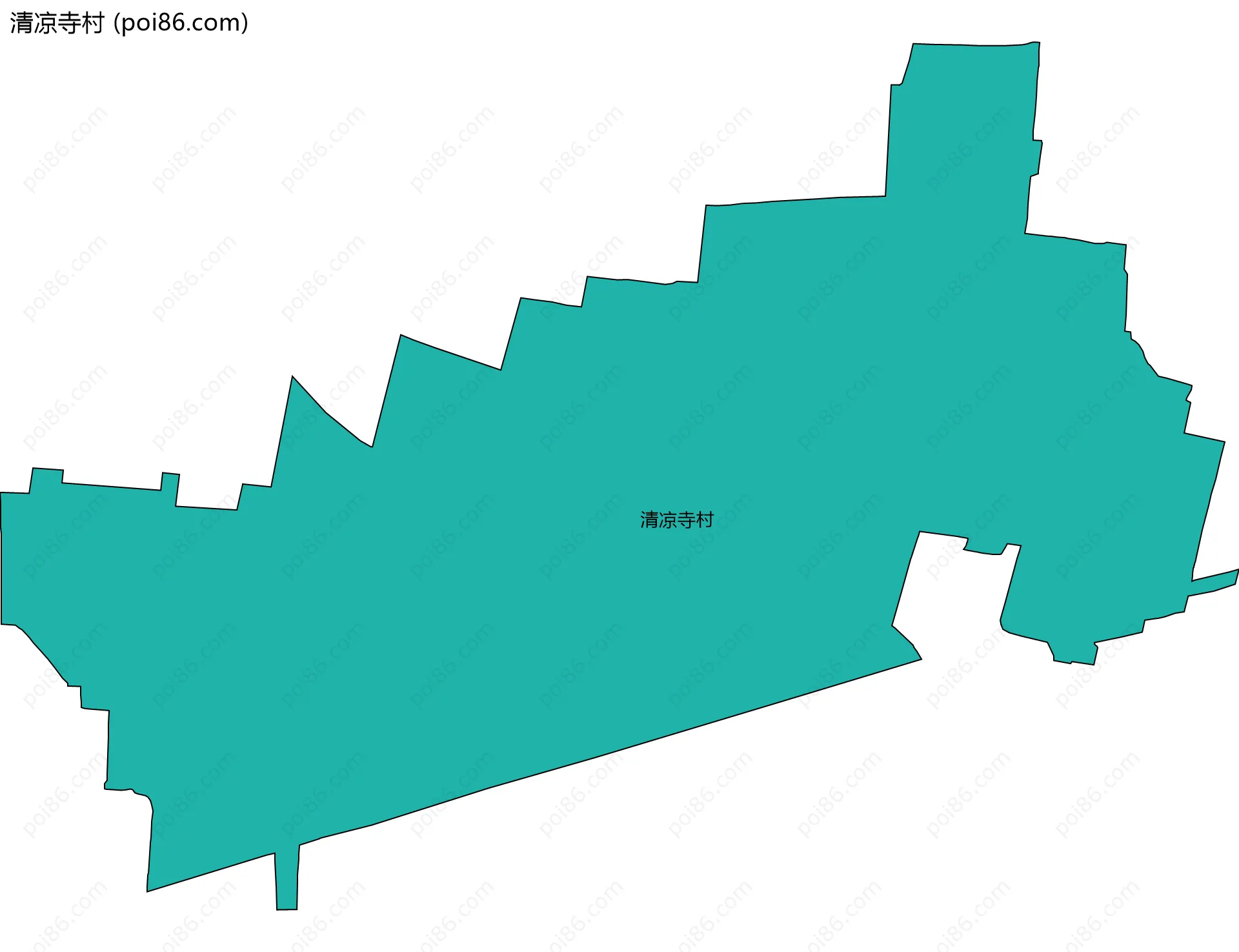 清凉寺村边界地图