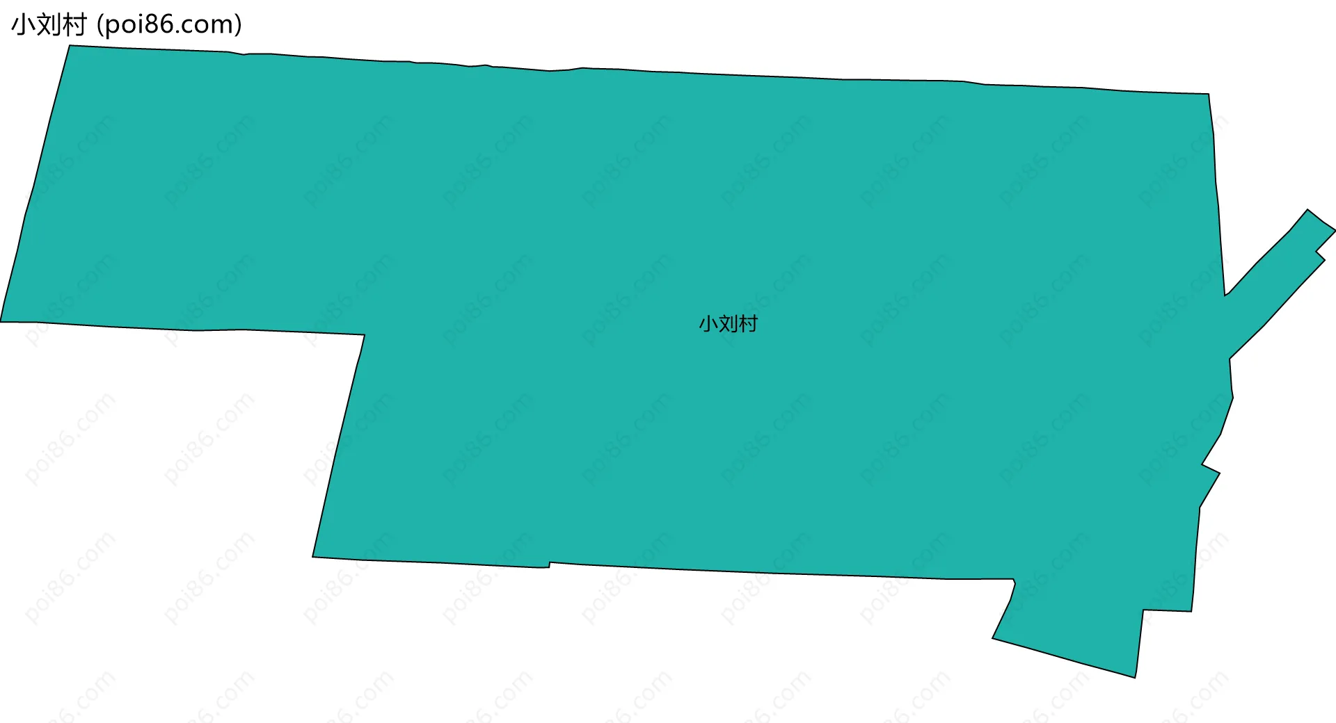 小刘村边界地图