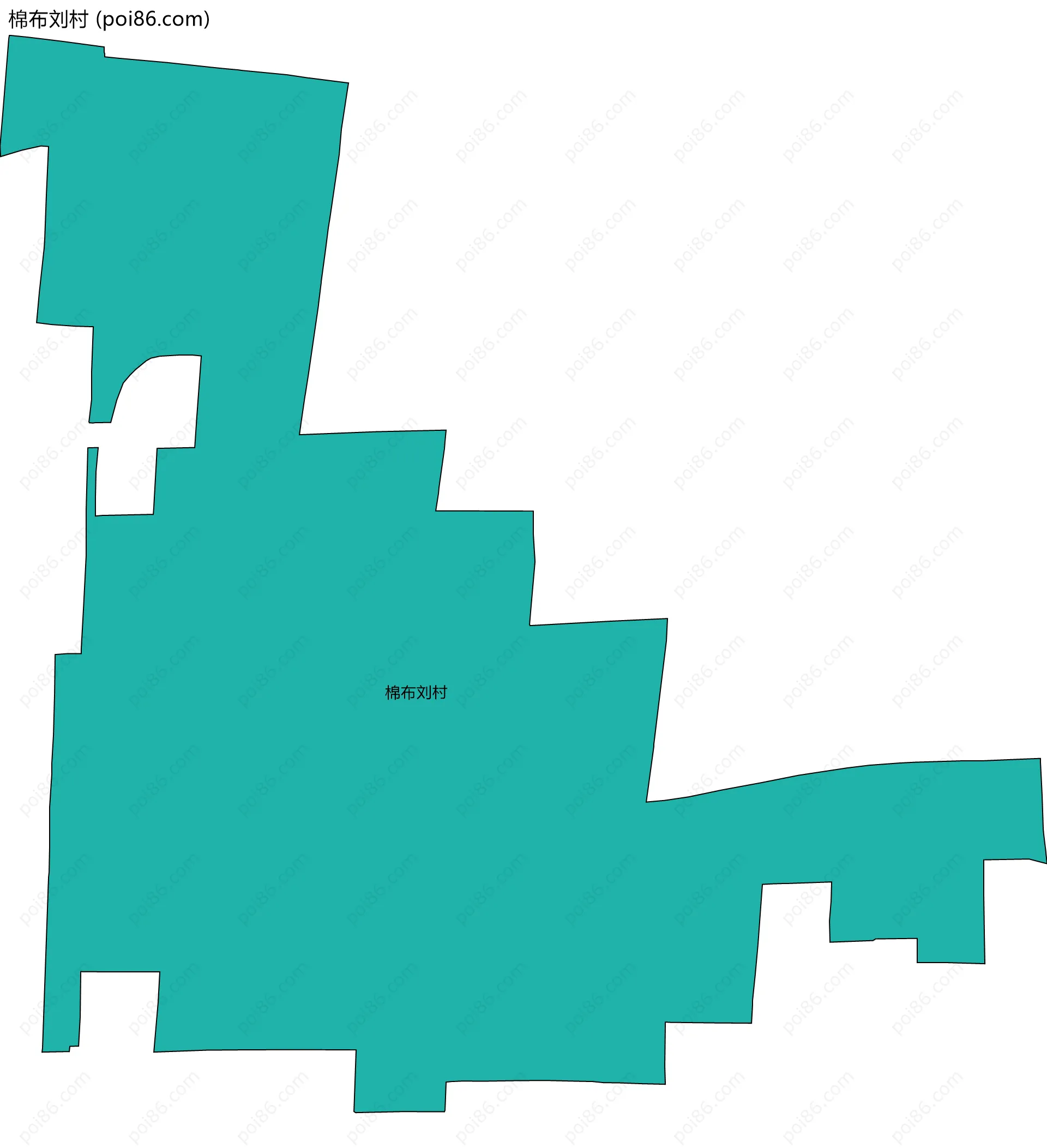 棉布刘村边界地图