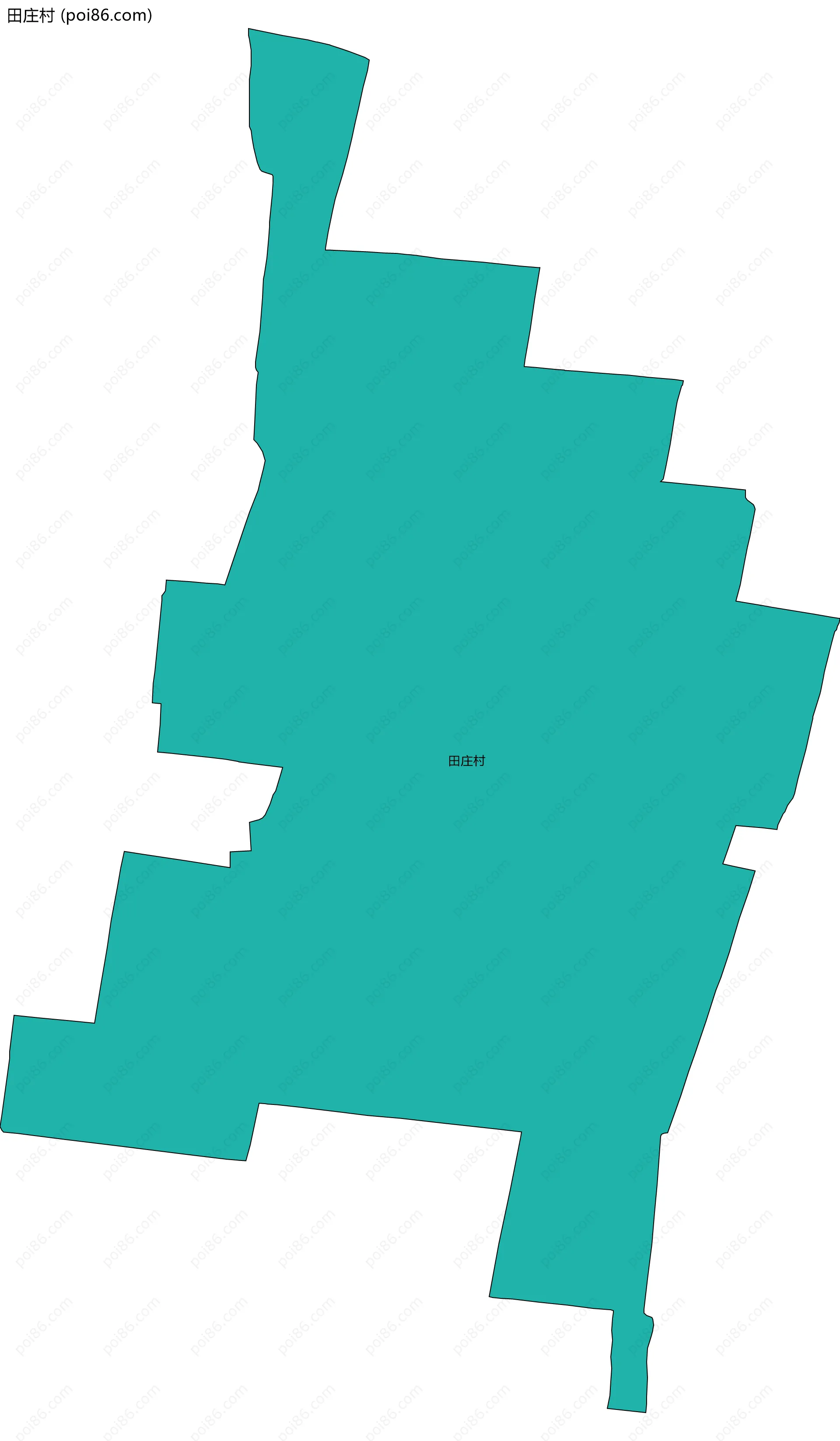 田庄村边界地图