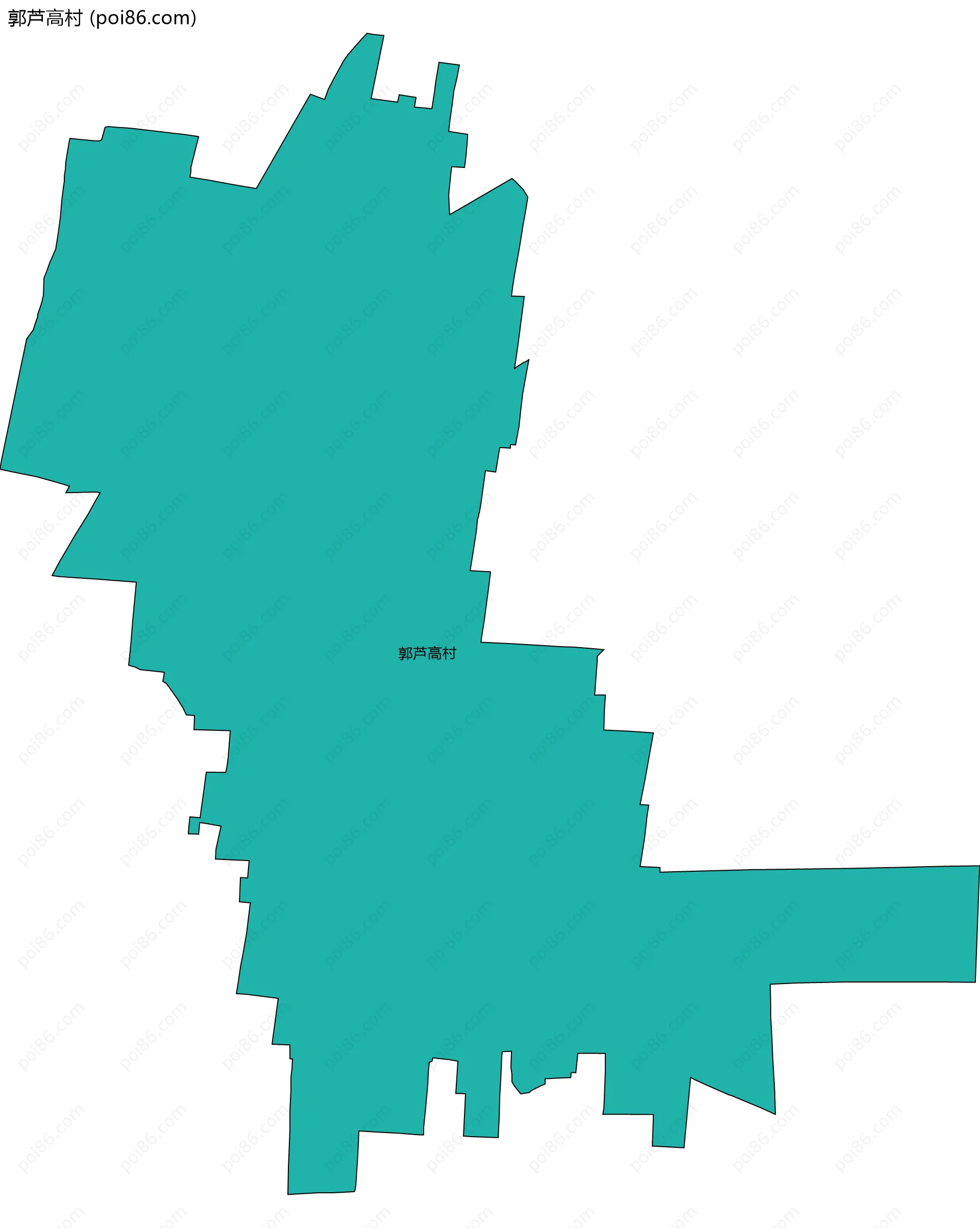 郭芦高村边界地图