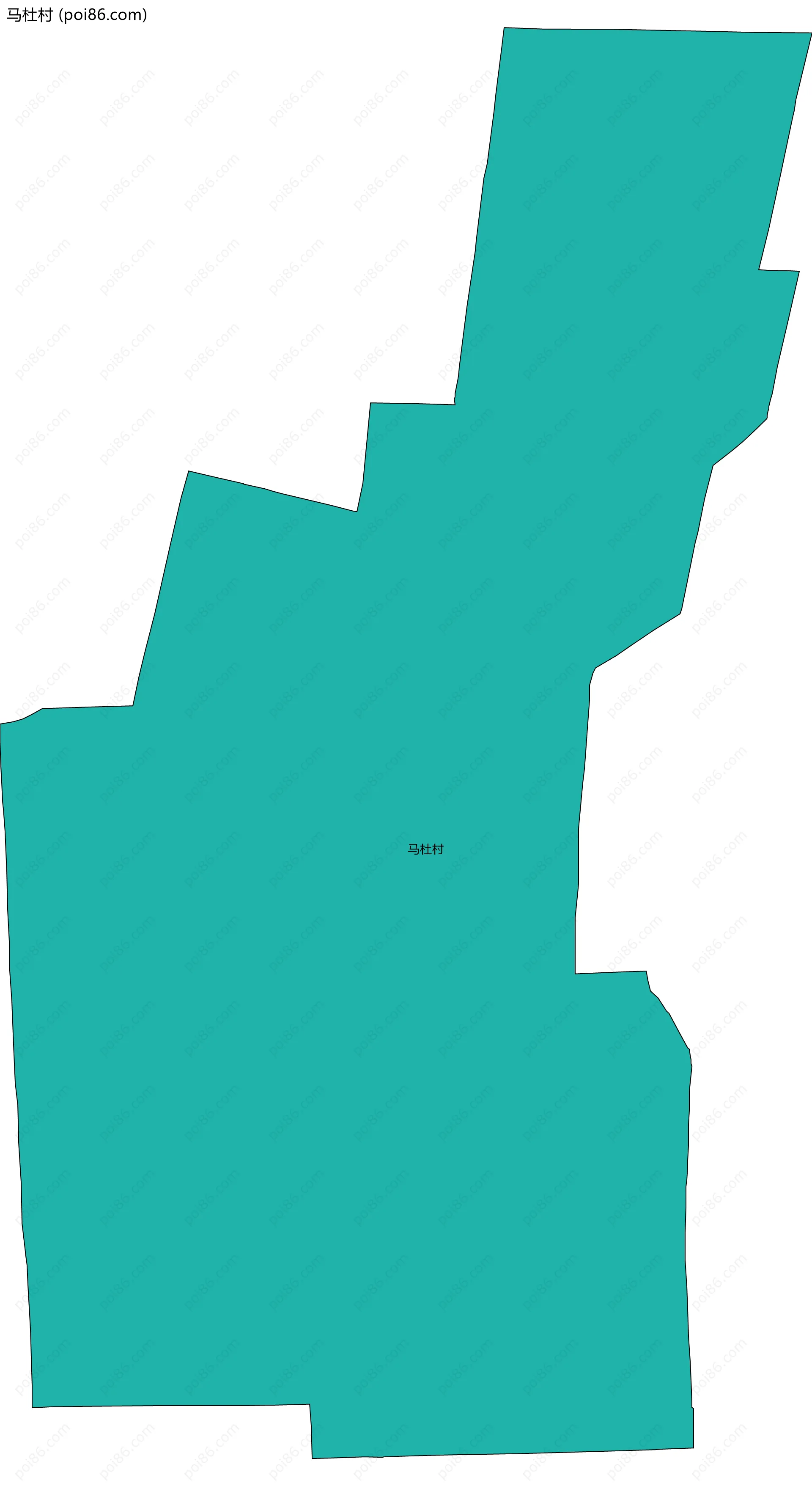 马杜村边界地图