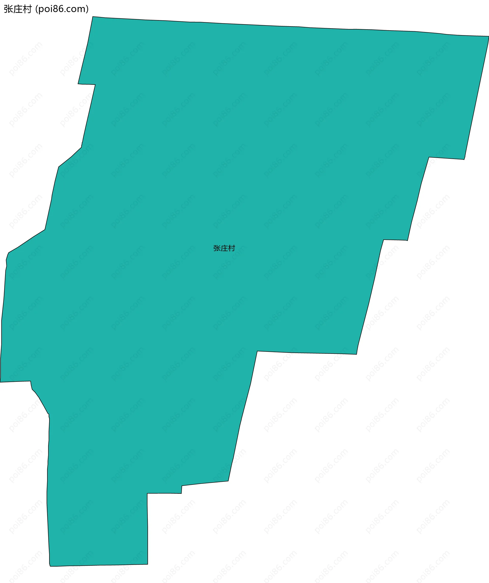 张庄村边界地图