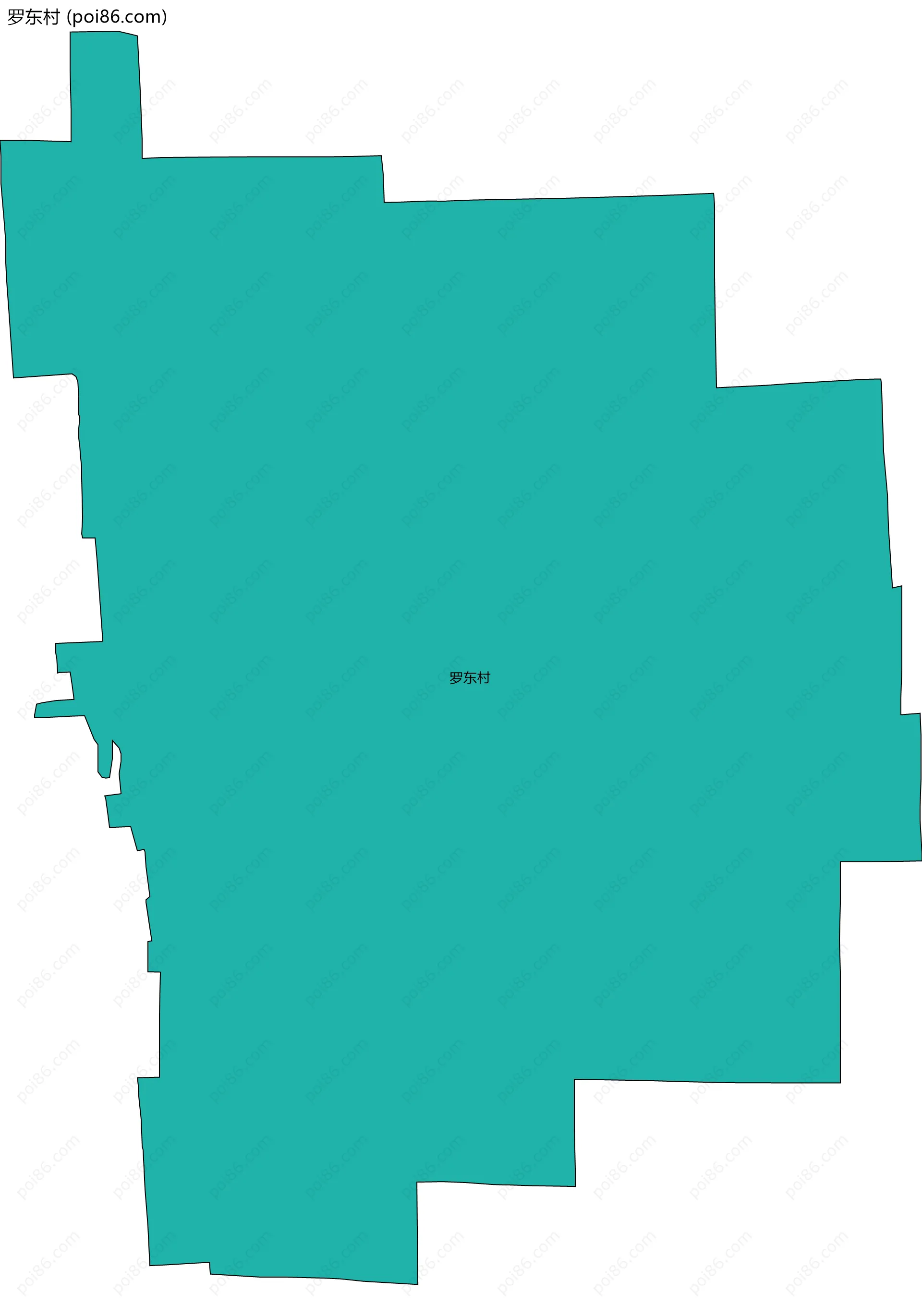 罗东村边界地图