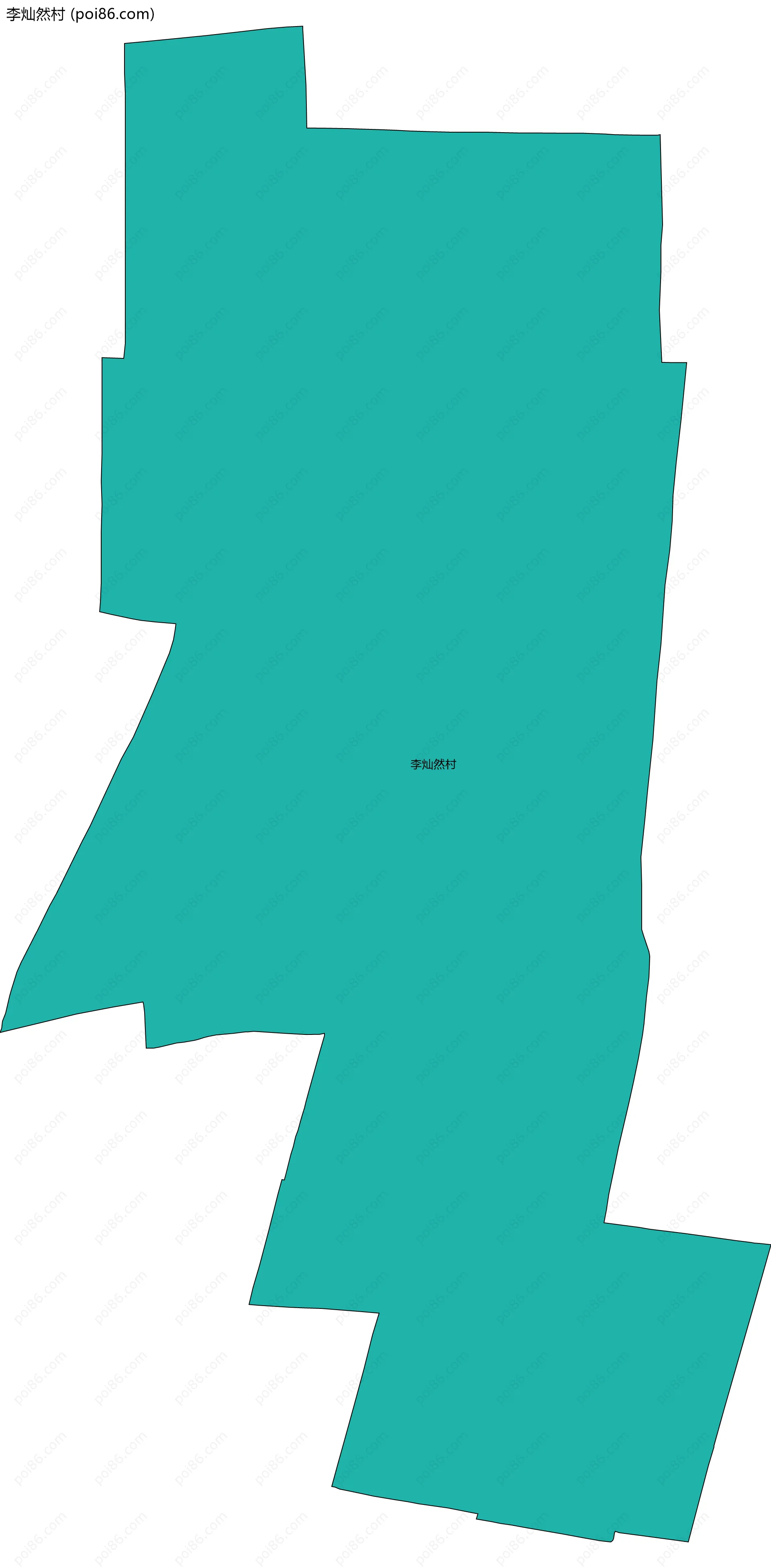 李灿然村边界地图