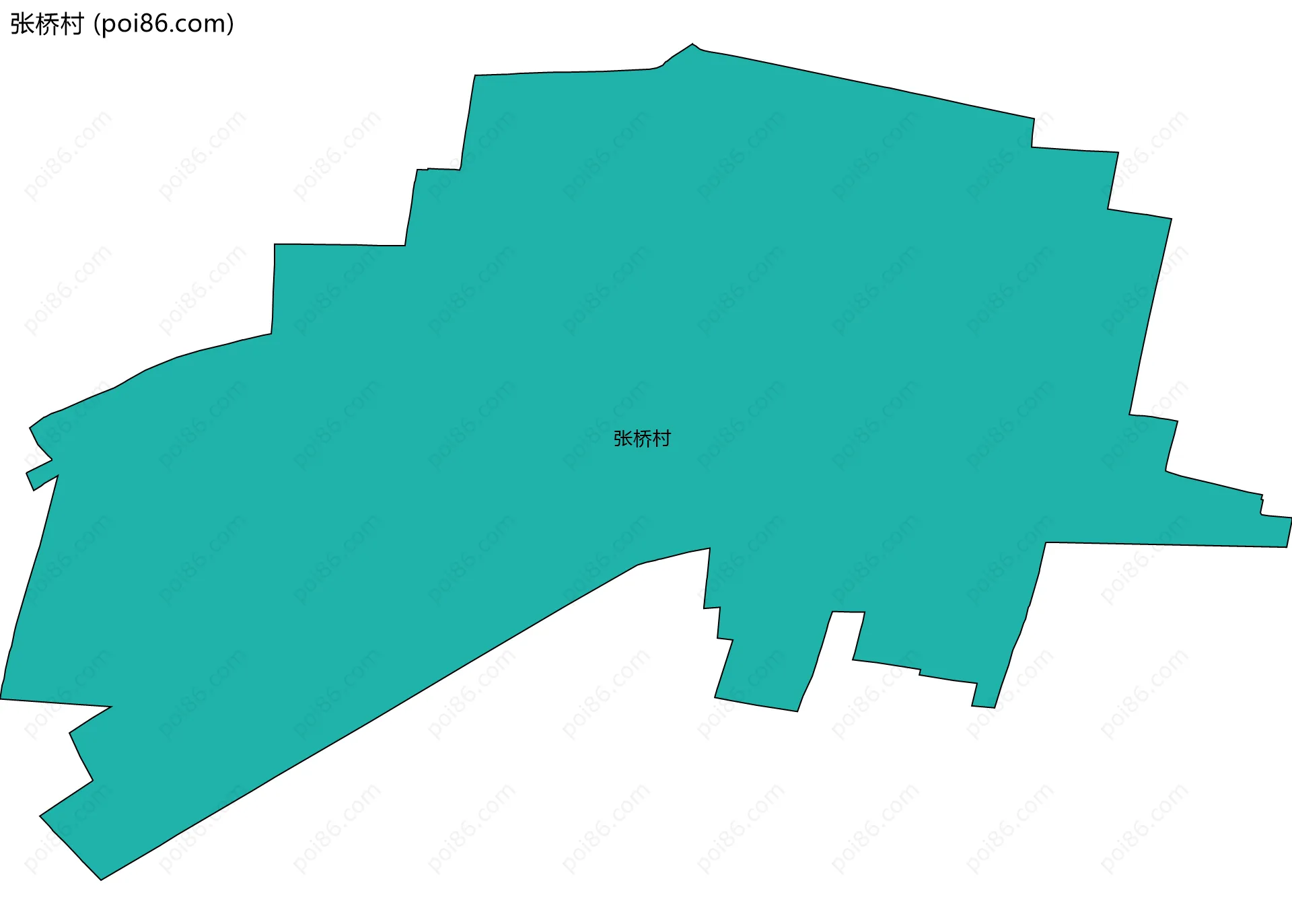 张桥村边界地图