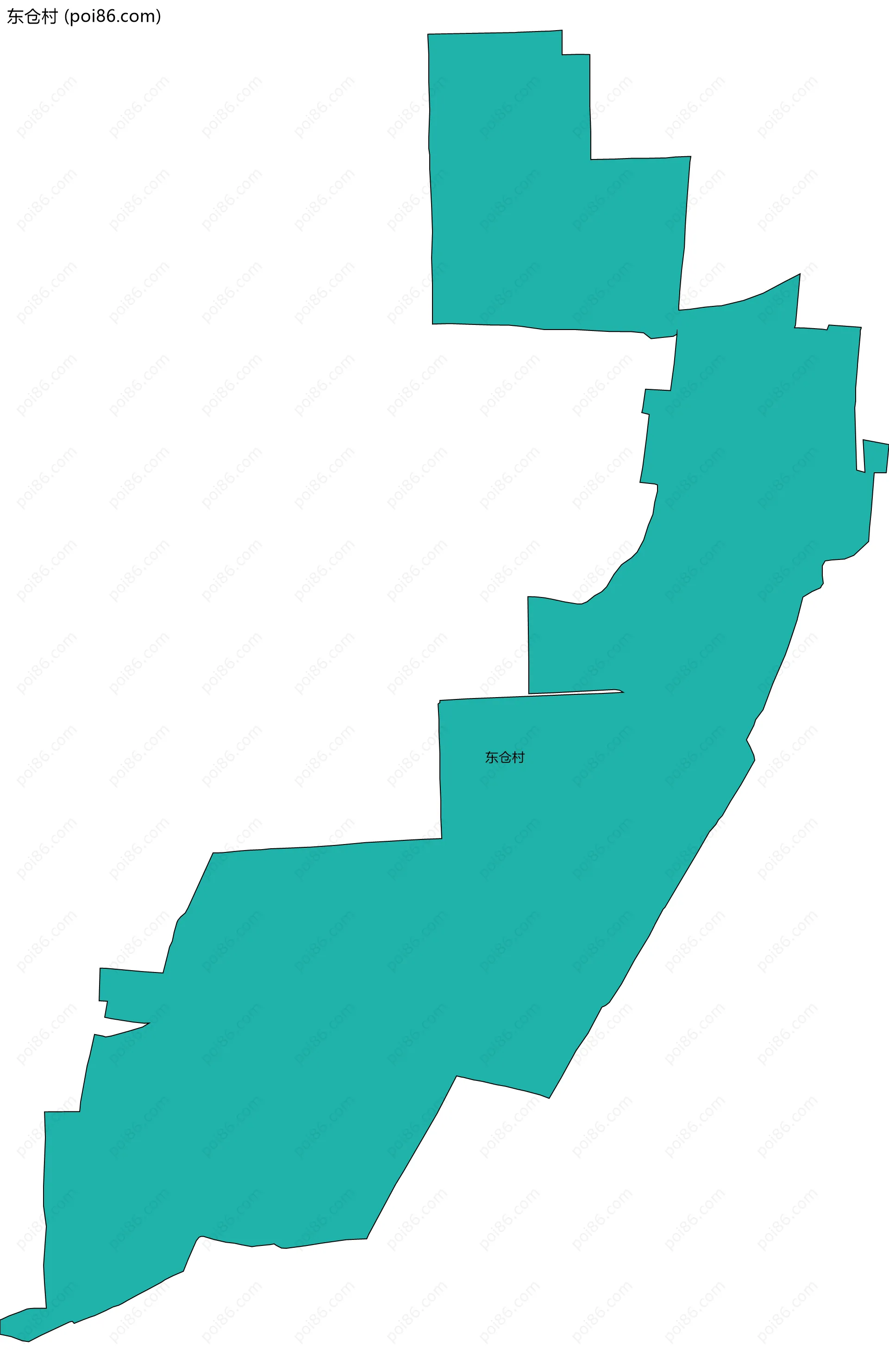 东仓村边界地图