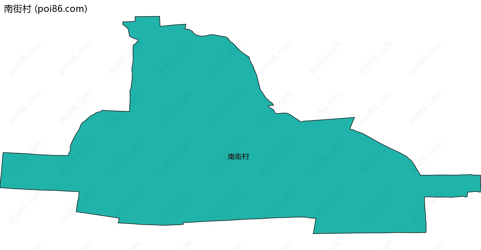 南街村边界地图