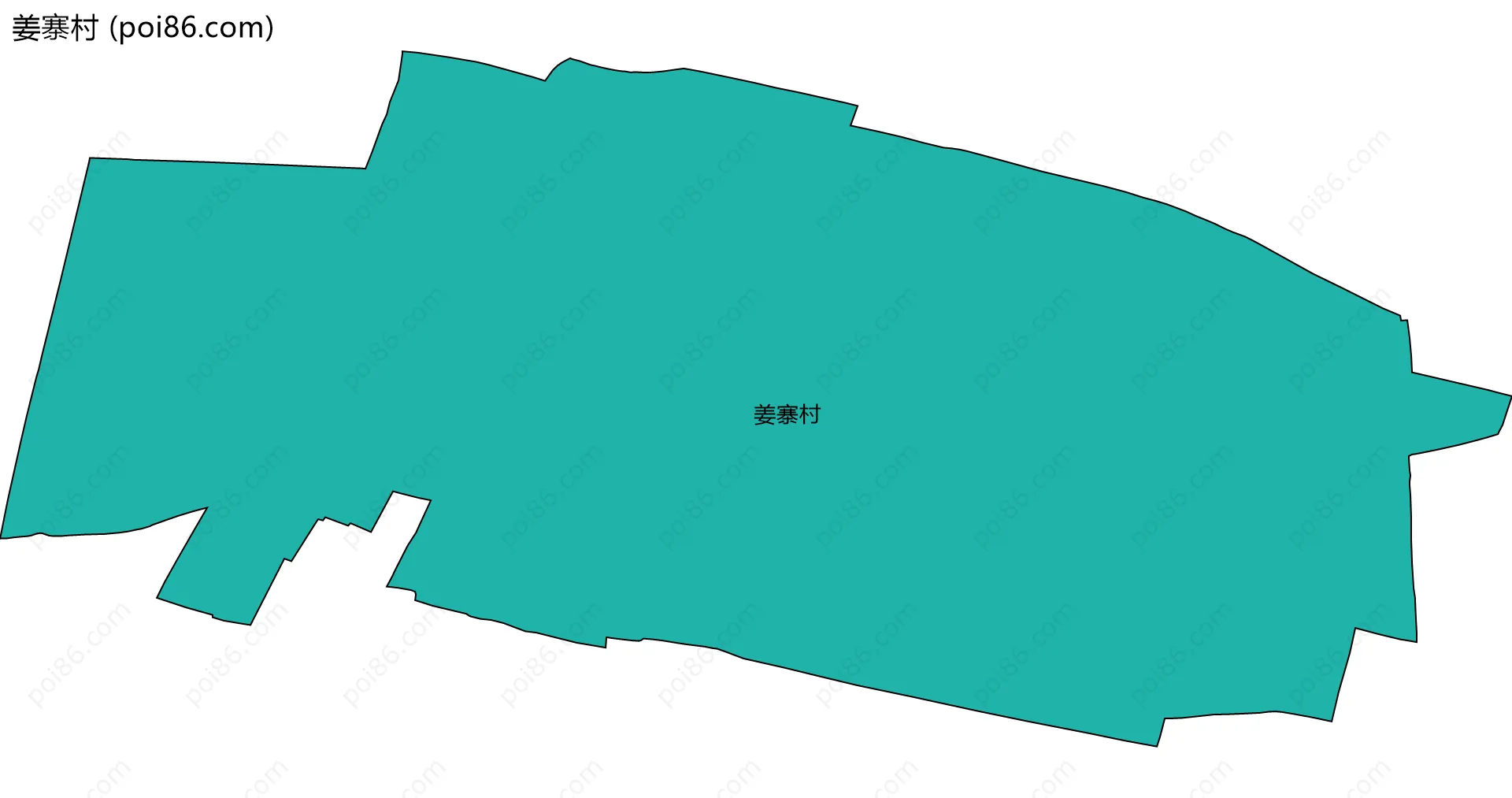 姜寨村边界地图