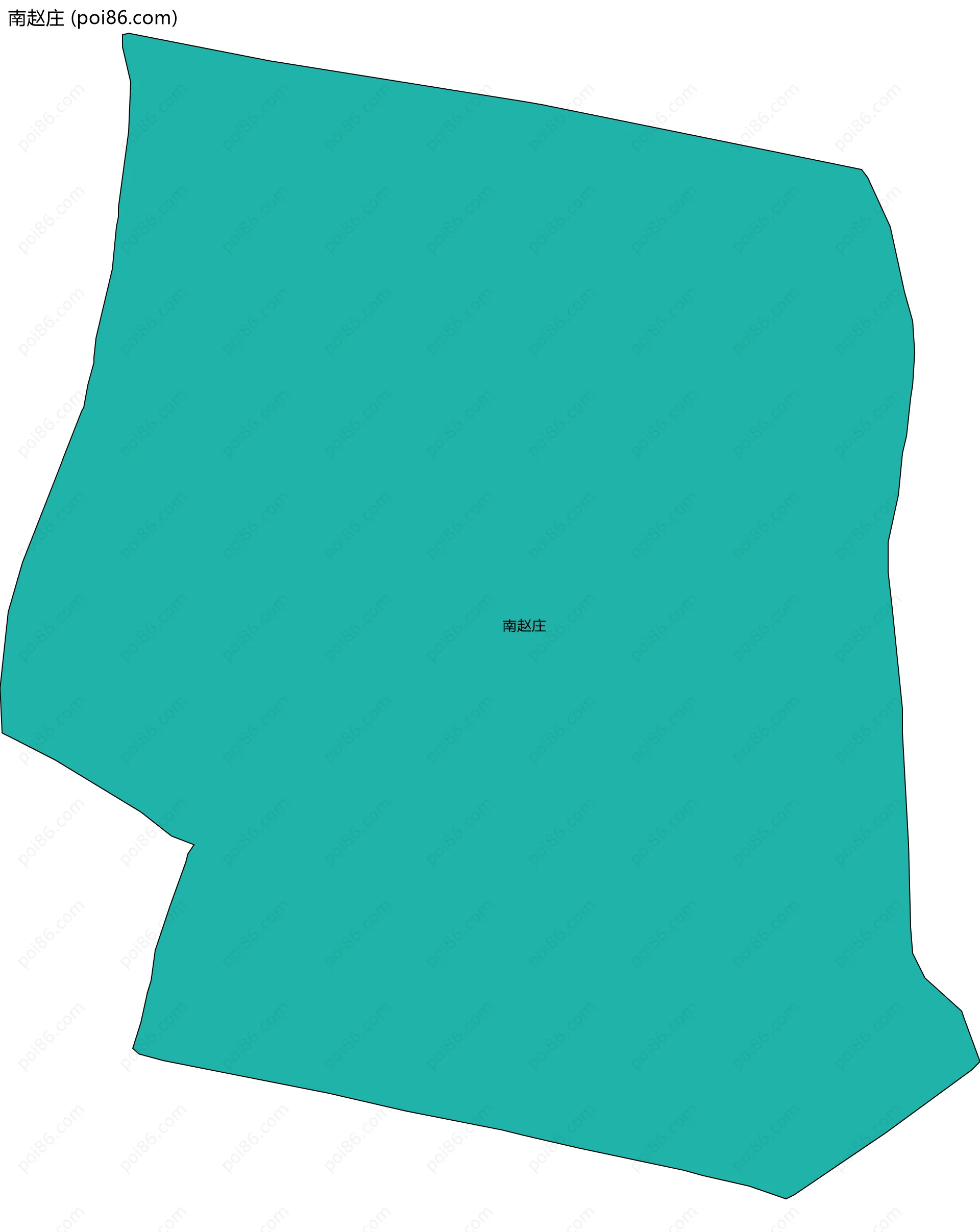 南赵庄边界地图