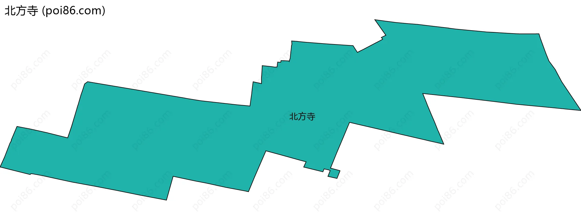 北方寺边界地图