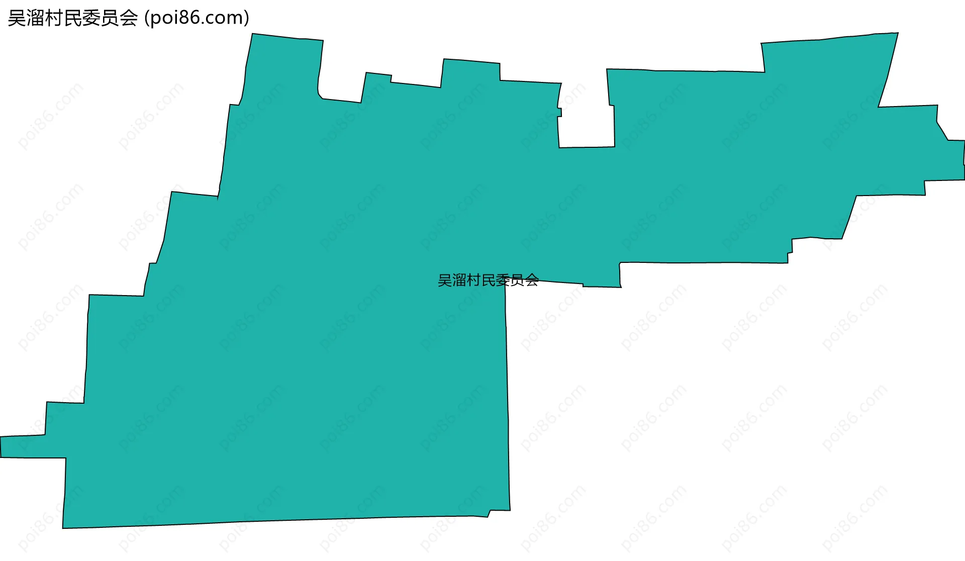 吴溜村民委员会边界地图