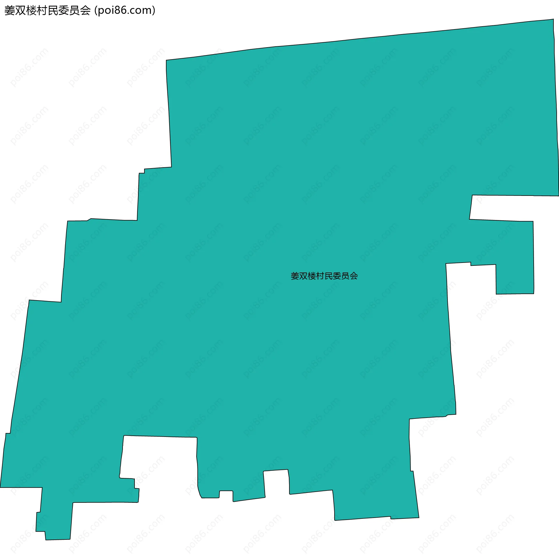 姜双楼村民委员会边界地图