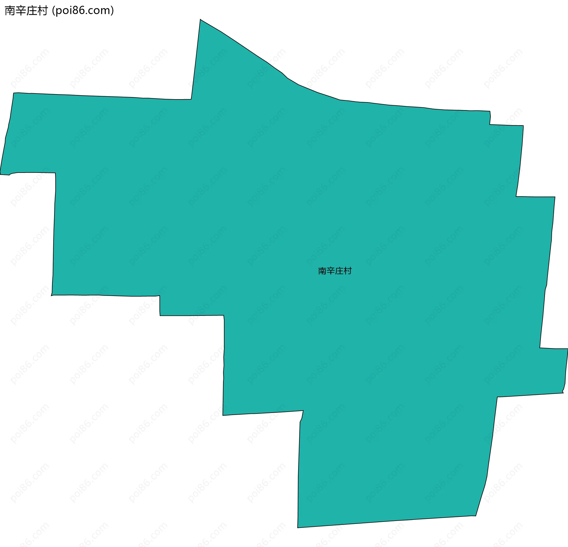 南辛庄村边界地图