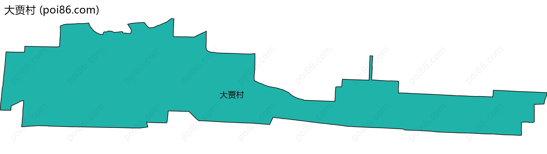 大贾村边界地图