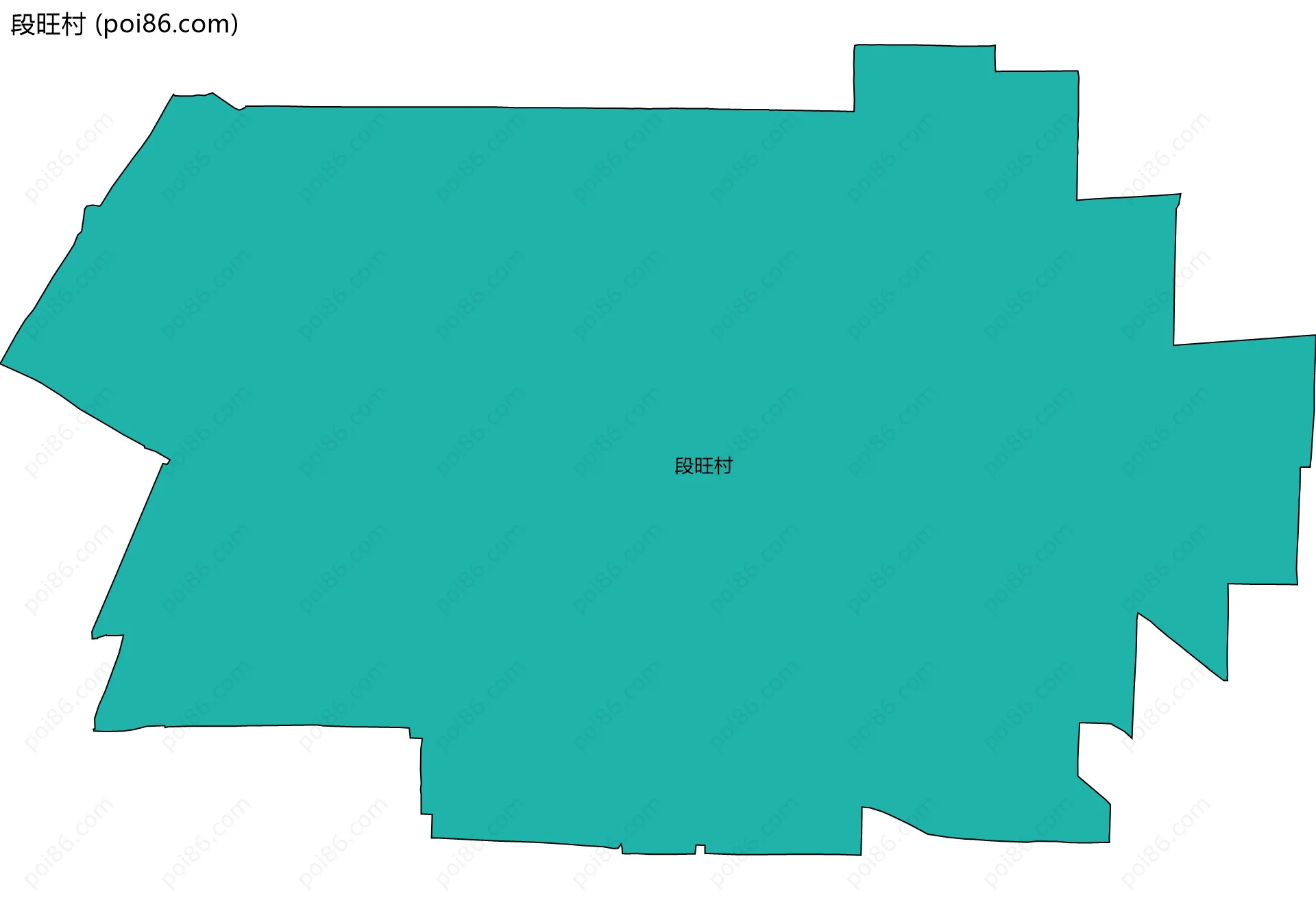 段旺村边界地图
