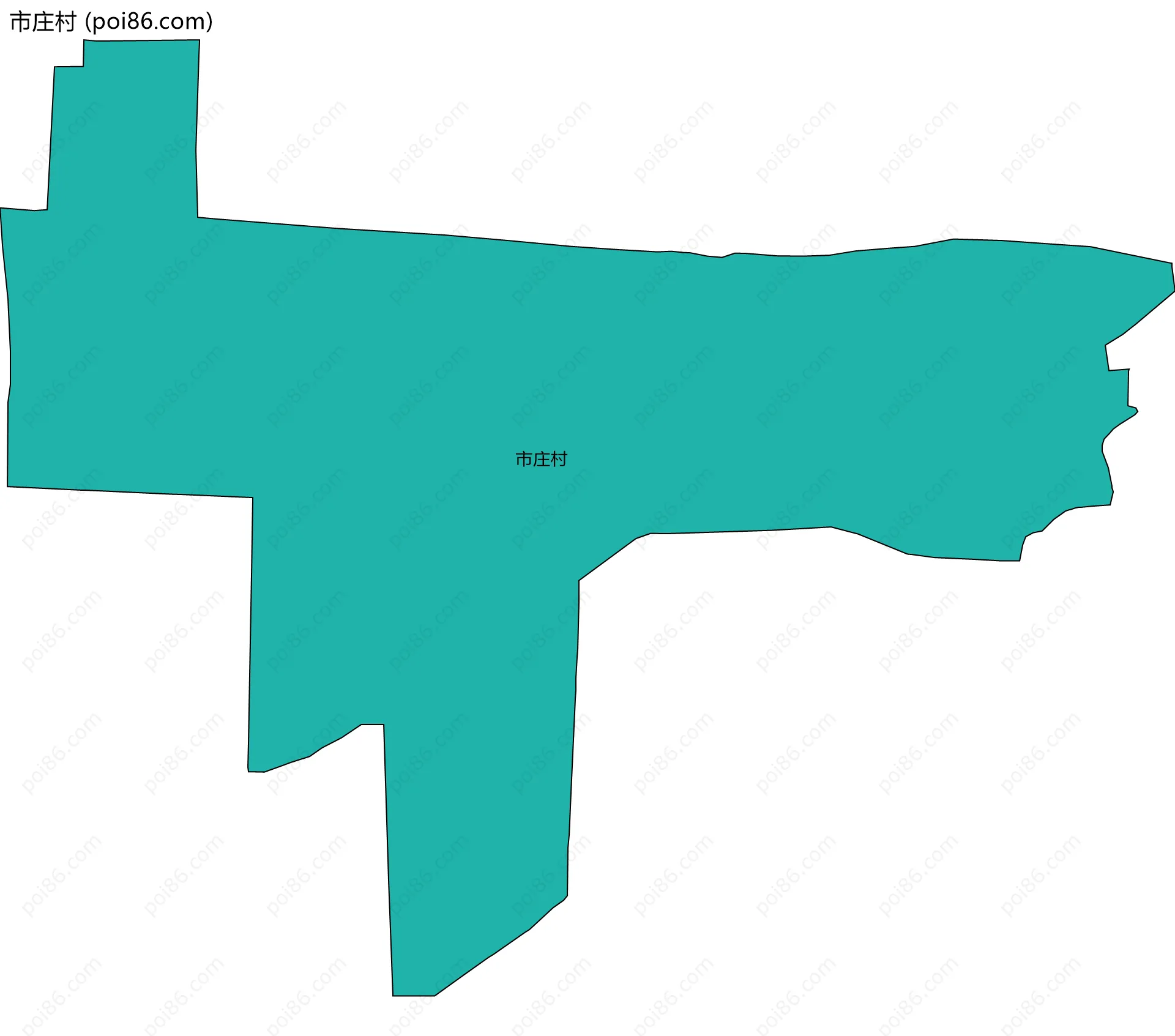 市庄村边界地图