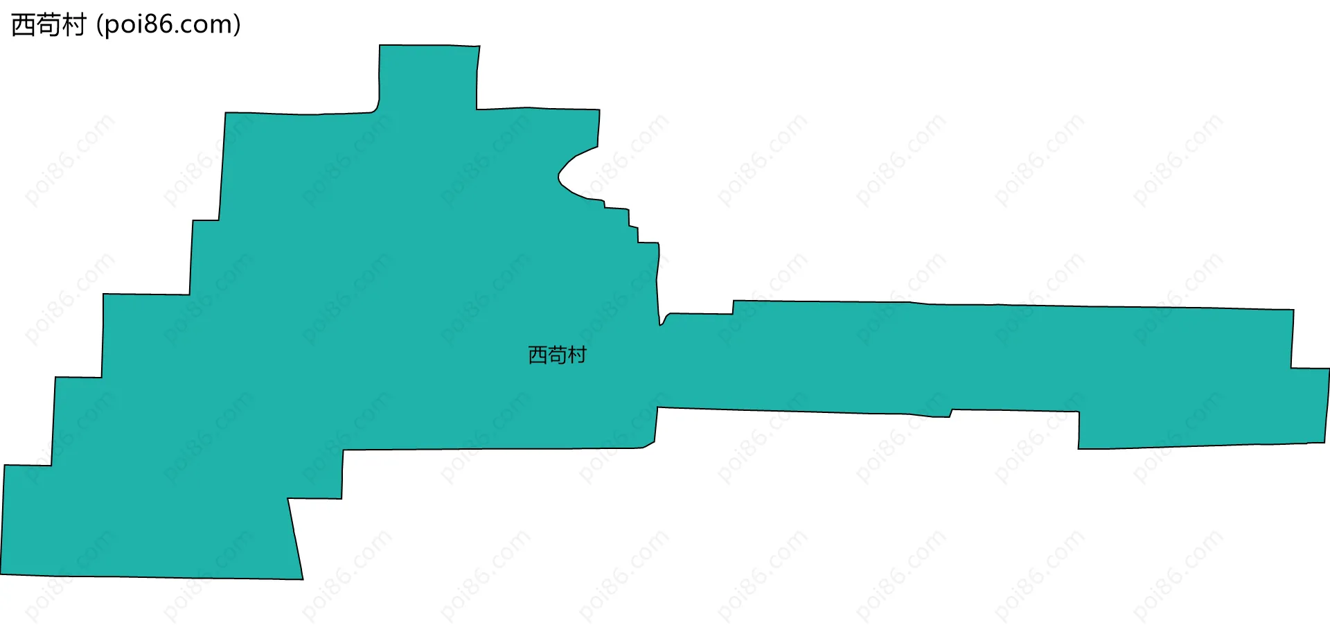 西苟村边界地图