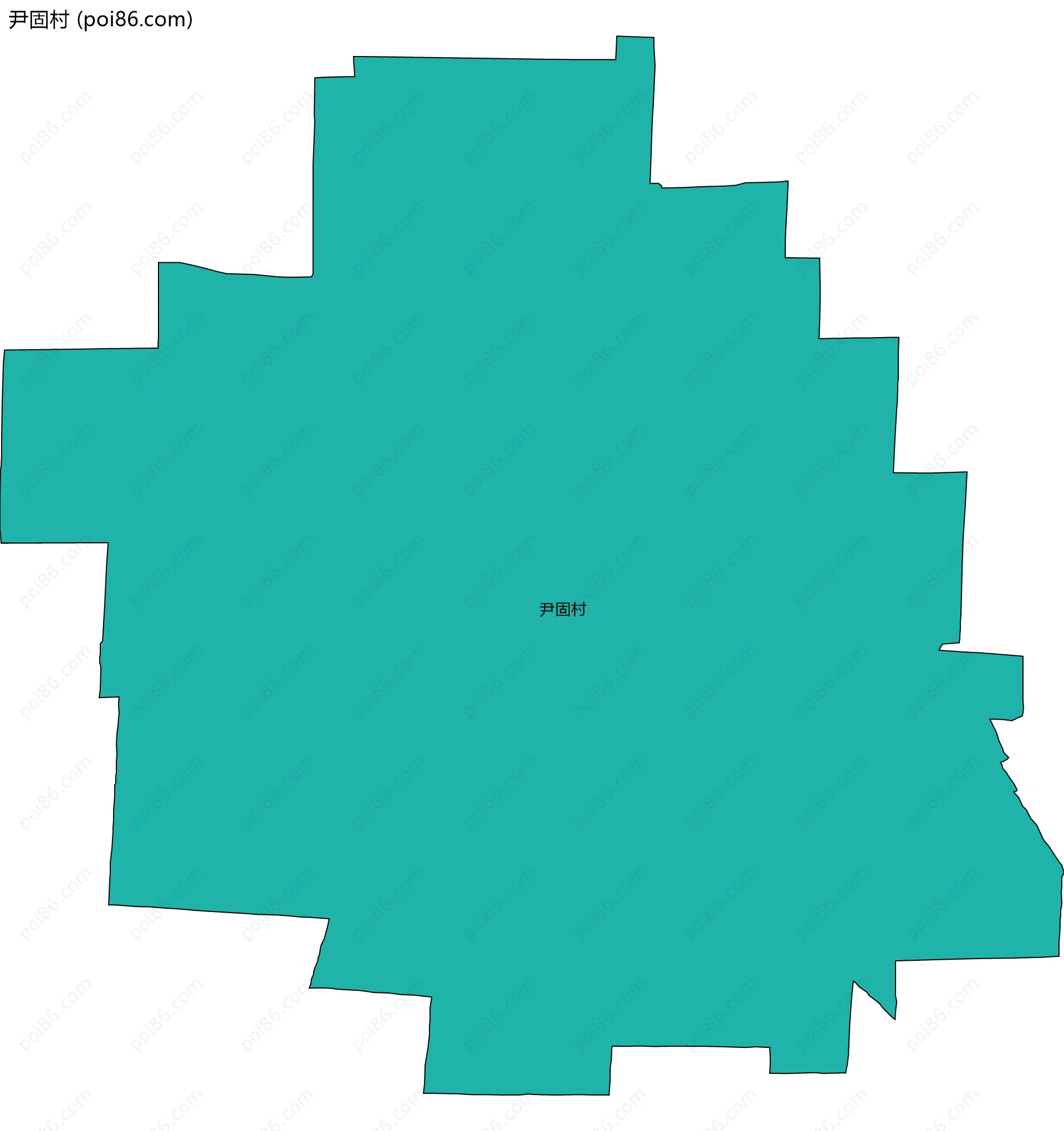 尹固村边界地图