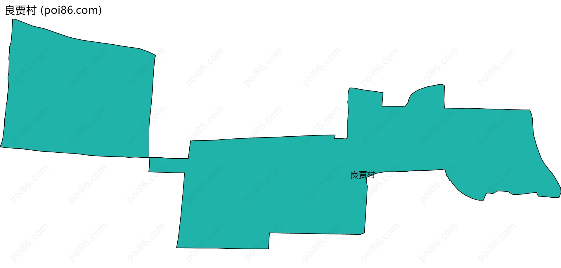良贾村边界地图