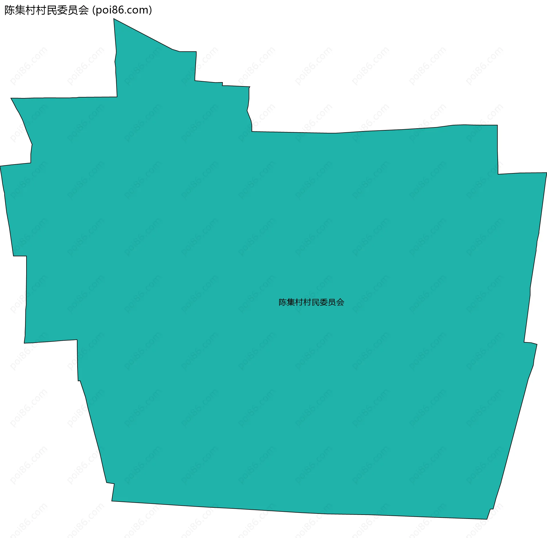 陈集村村民委员会边界地图