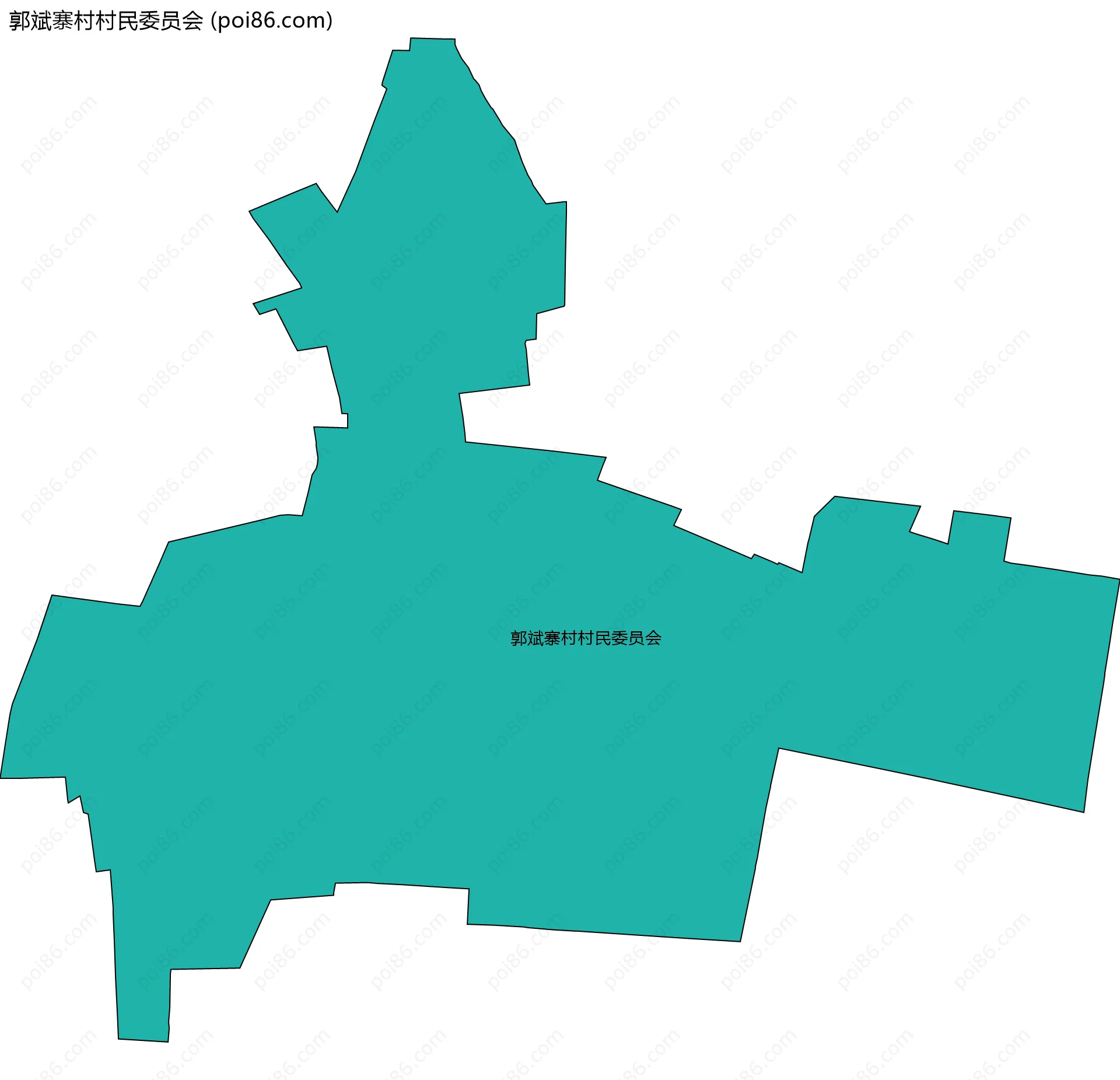 郭斌寨村村民委员会边界地图