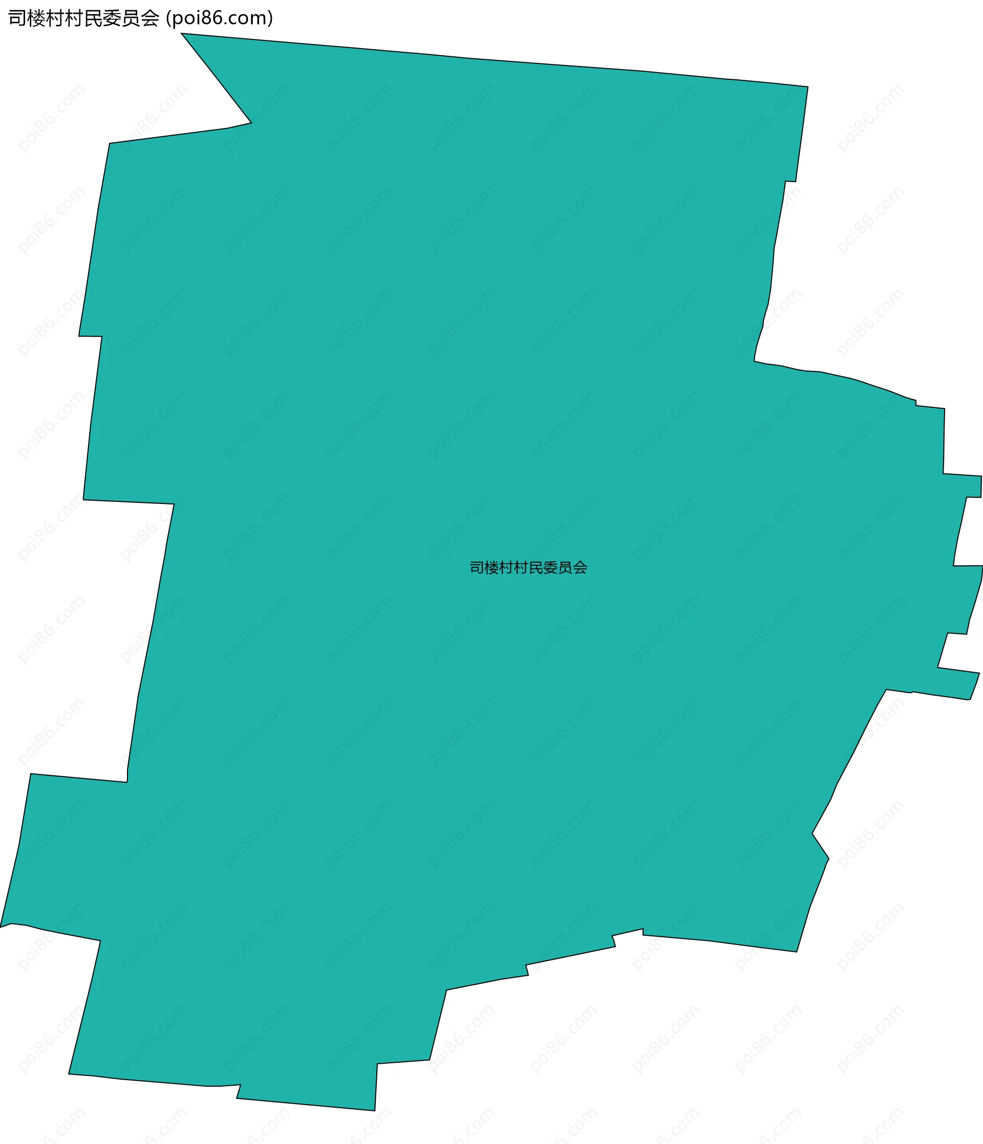 司楼村村民委员会边界地图