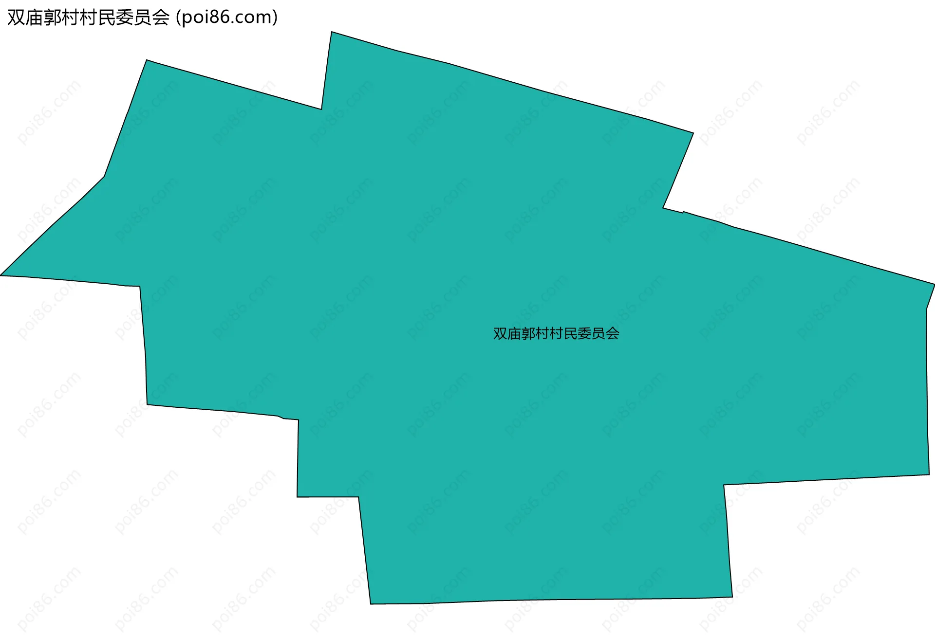 双庙郭村村民委员会边界地图