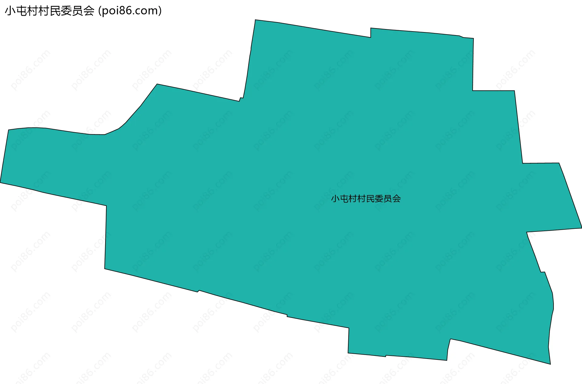 小屯村村民委员会边界地图
