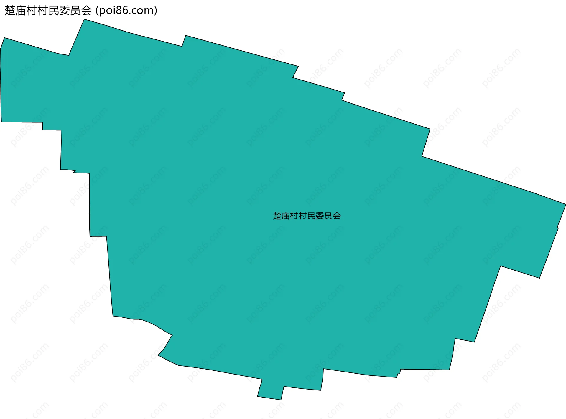 楚庙村村民委员会边界地图